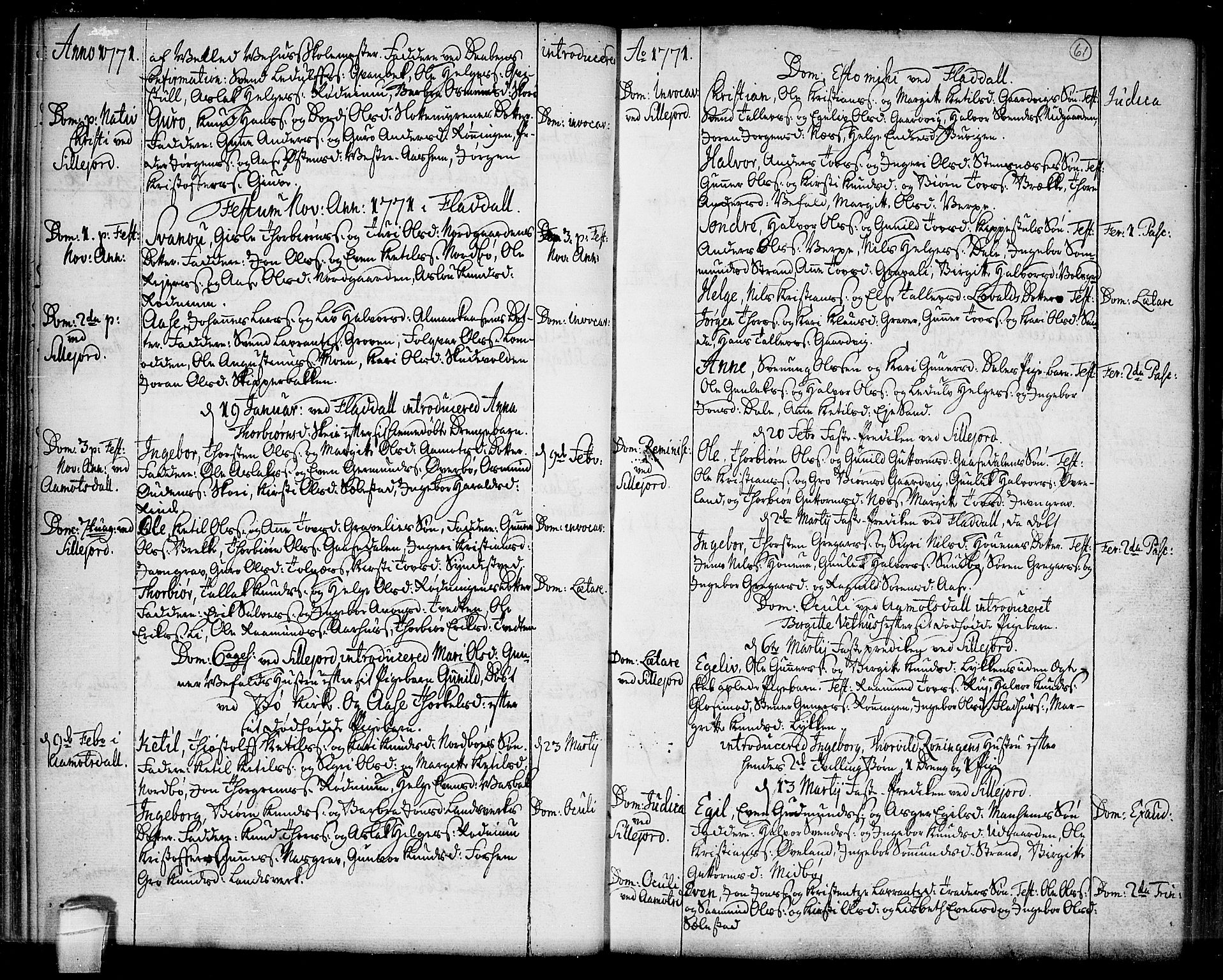 Seljord kirkebøker, AV/SAKO-A-20/F/Fa/L0007: Parish register (official) no. I 7, 1755-1800, p. 61