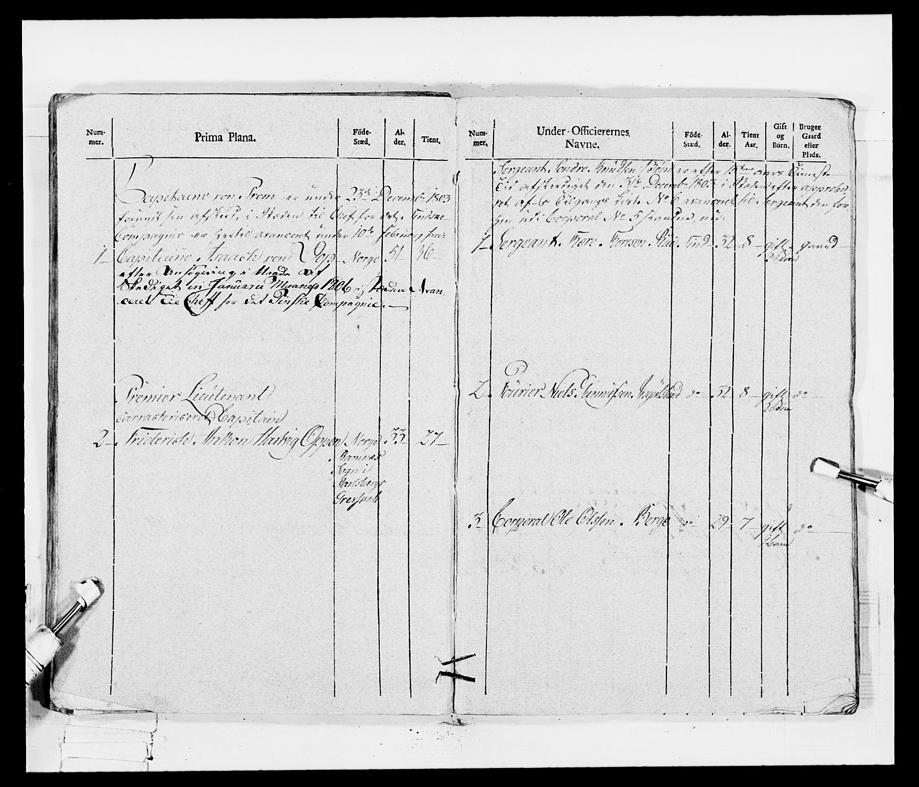 Generalitets- og kommissariatskollegiet, Det kongelige norske kommissariatskollegium, AV/RA-EA-5420/E/Eh/L0115: Telemarkske nasjonale infanteriregiment, 1802-1805, p. 486