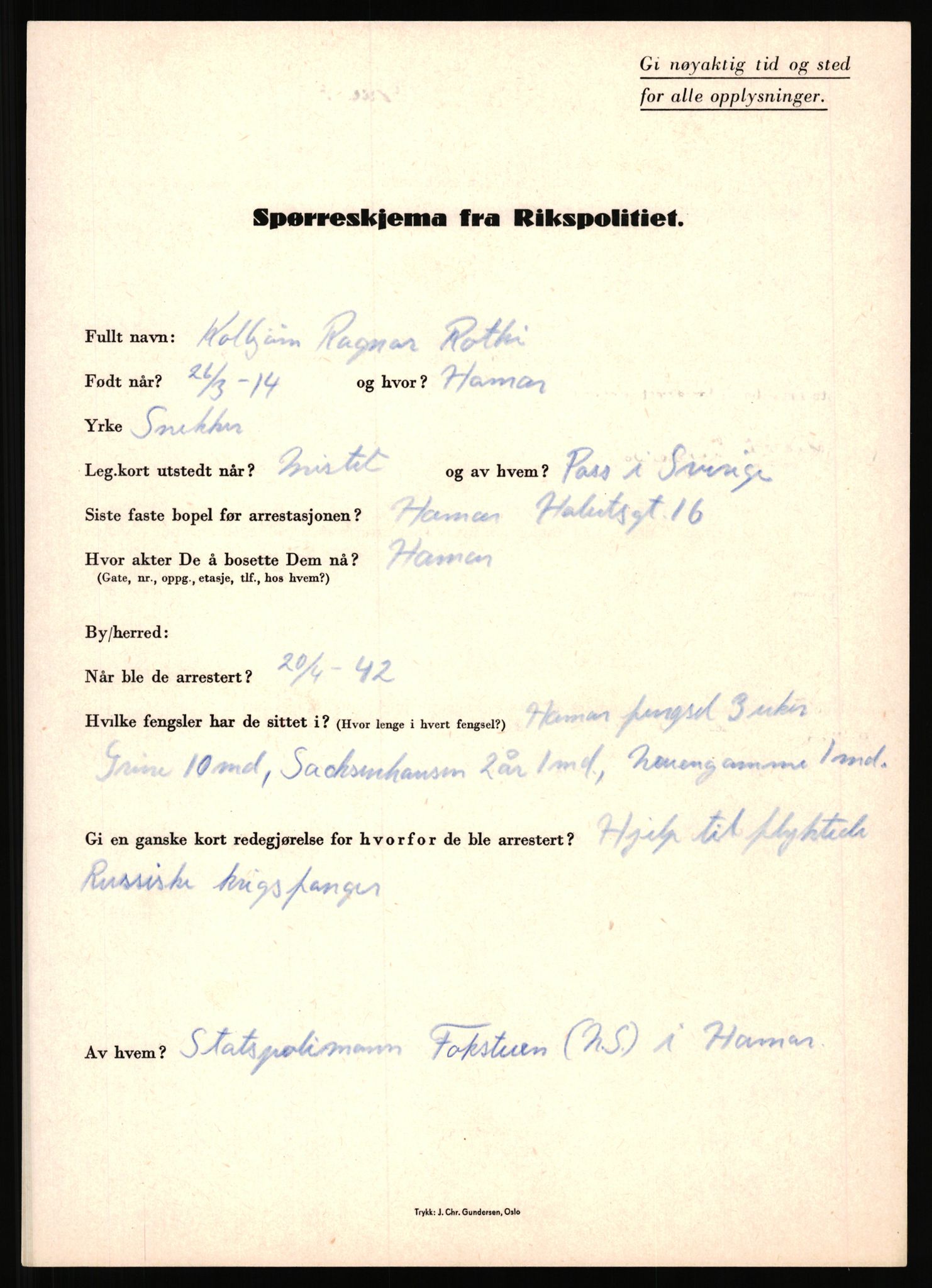 Rikspolitisjefen, AV/RA-S-1560/L/L0014: Pettersen, Aksel - Savosnick, Ernst, 1940-1945, p. 729