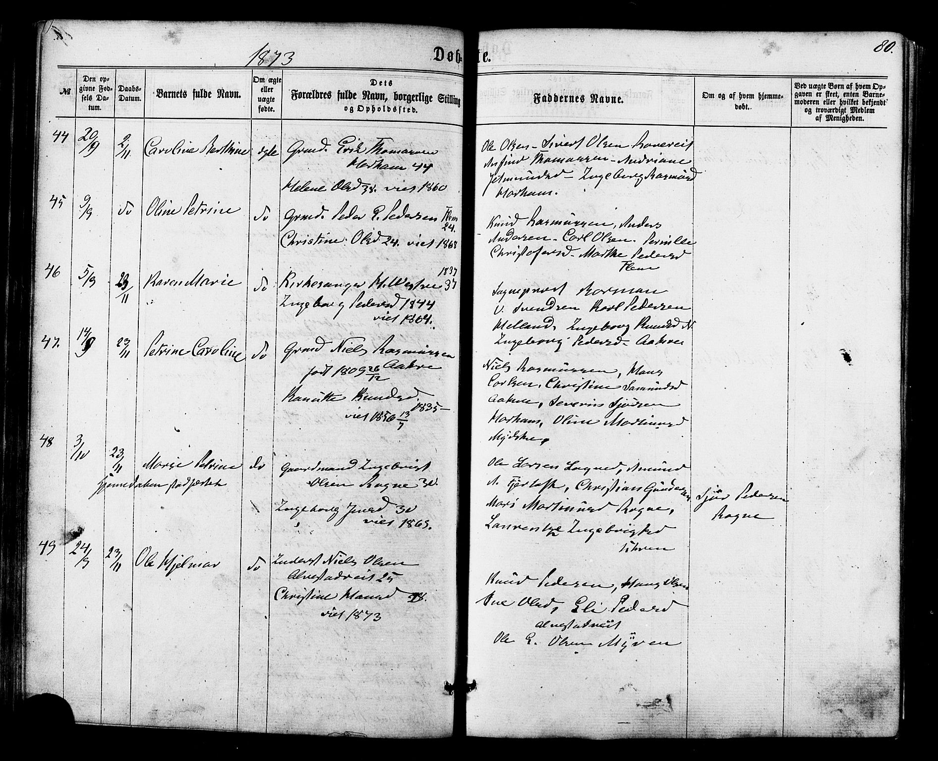 Ministerialprotokoller, klokkerbøker og fødselsregistre - Møre og Romsdal, AV/SAT-A-1454/536/L0498: Parish register (official) no. 536A07, 1862-1875, p. 80