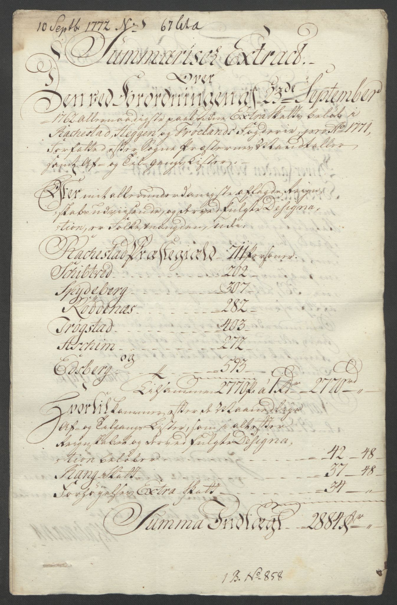 Rentekammeret inntil 1814, Reviderte regnskaper, Fogderegnskap, RA/EA-4092/R07/L0413: Ekstraskatten Rakkestad, Heggen og Frøland, 1762-1772, p. 490