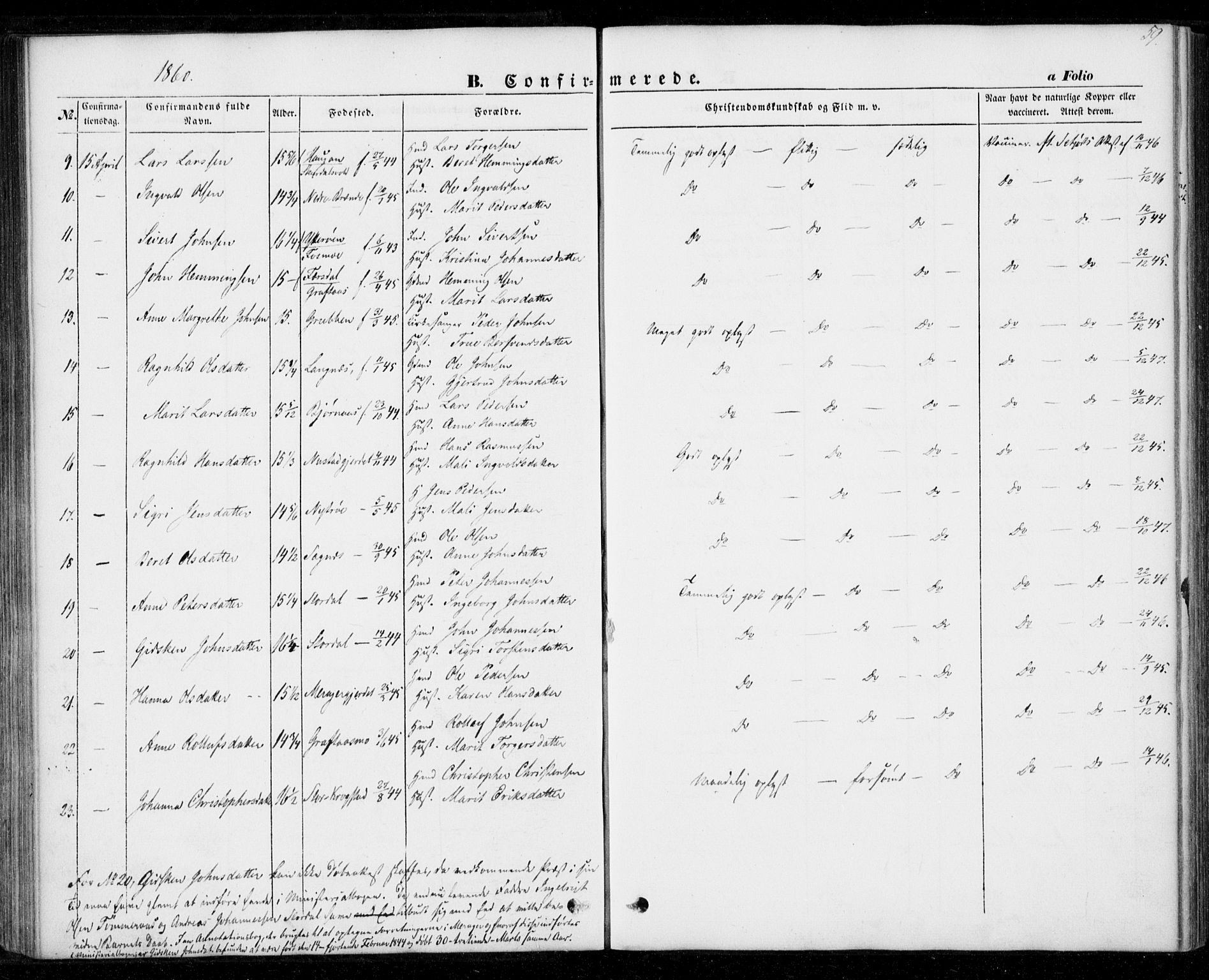Ministerialprotokoller, klokkerbøker og fødselsregistre - Nord-Trøndelag, SAT/A-1458/706/L0040: Parish register (official) no. 706A01, 1850-1861, p. 59