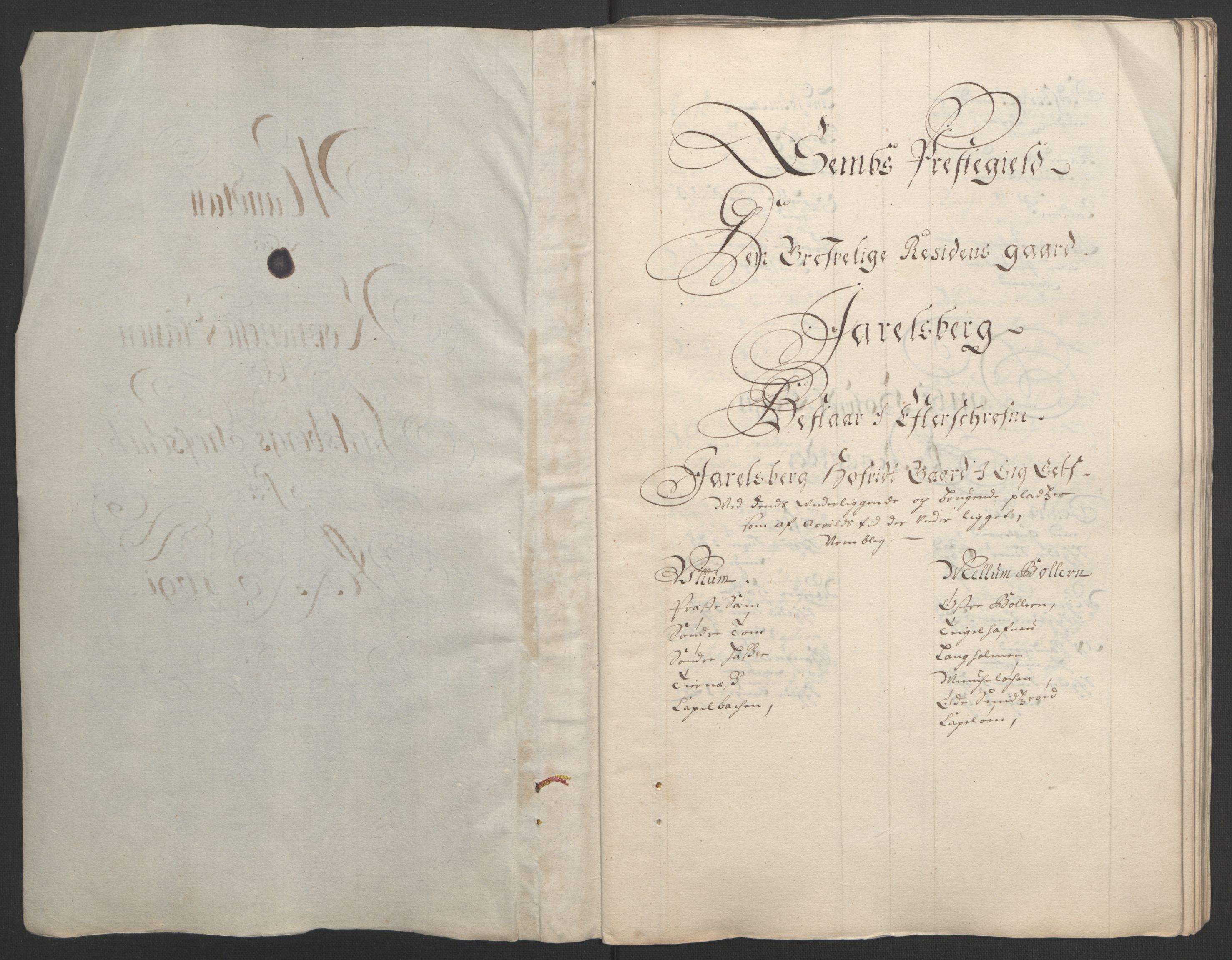 Rentekammeret inntil 1814, Reviderte regnskaper, Fogderegnskap, AV/RA-EA-4092/R32/L1864: Fogderegnskap Jarlsberg grevskap, 1691, p. 244