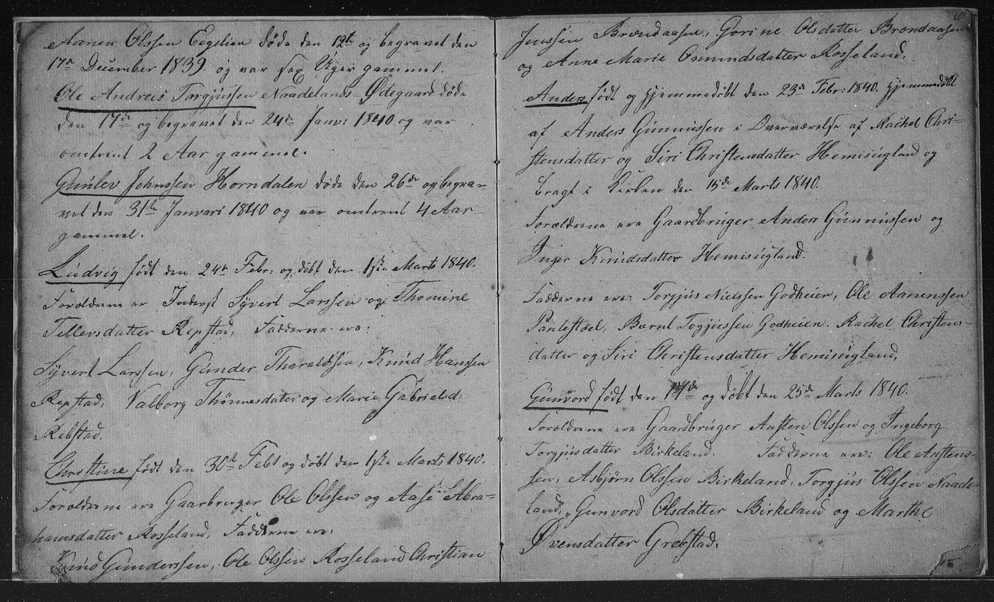 Søgne sokneprestkontor, AV/SAK-1111-0037/F/Fb/Fba/L0001: Parish register (copy) no. B 1, 1838-1843, p. 6