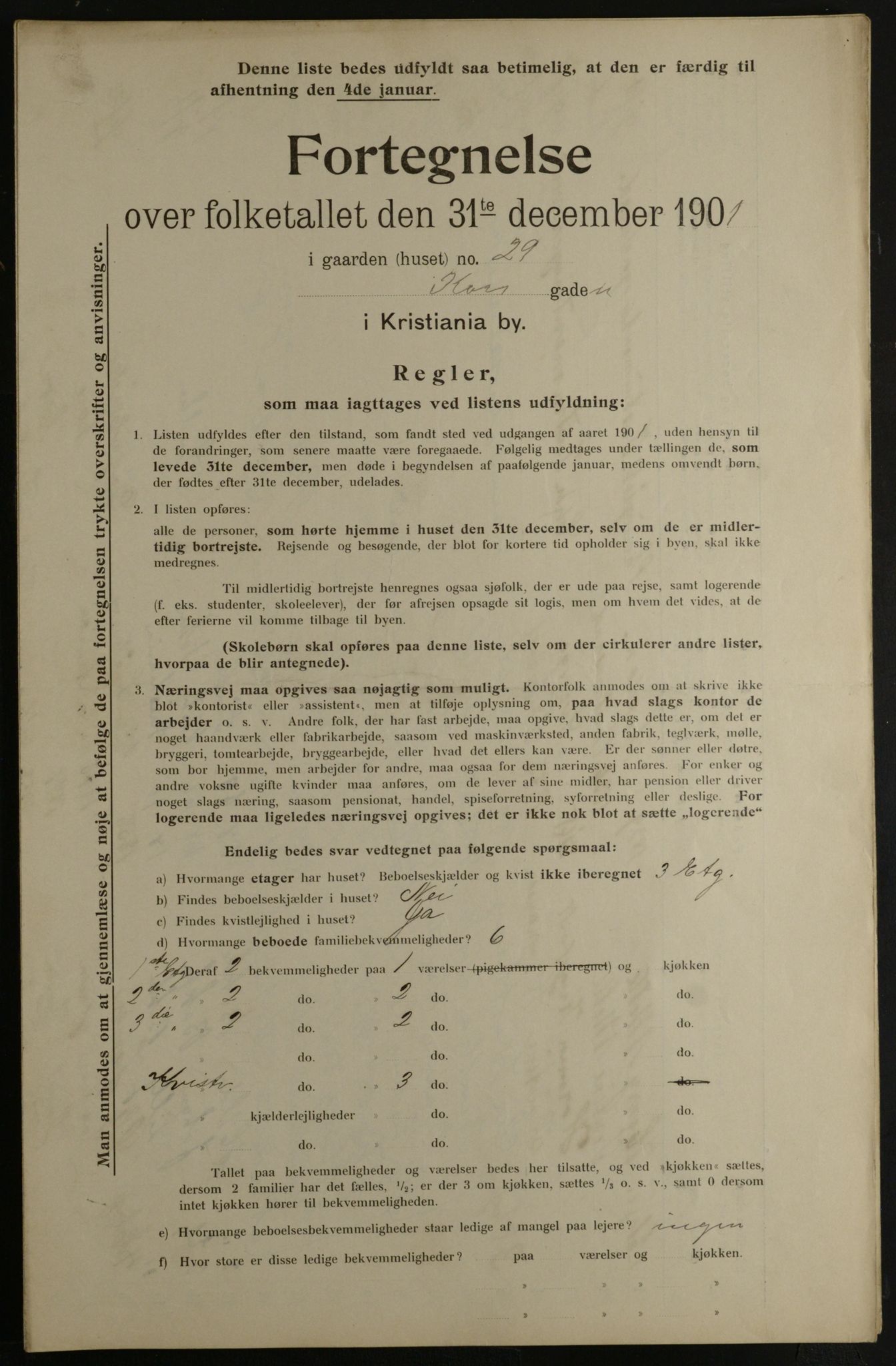 OBA, Municipal Census 1901 for Kristiania, 1901, p. 8229