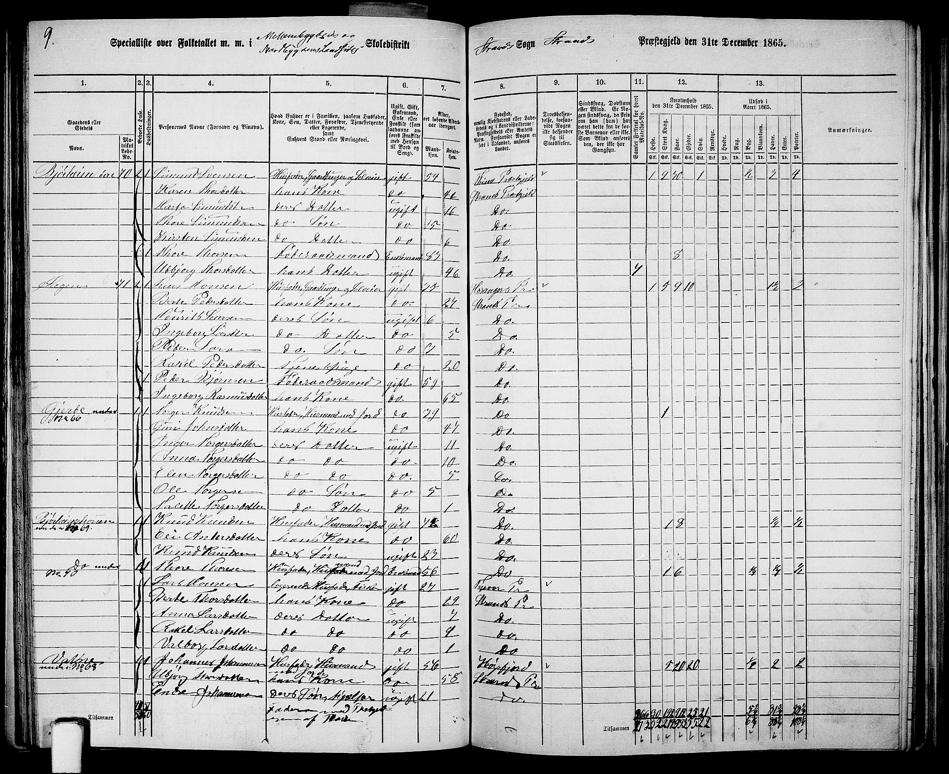 RA, 1865 census for Strand, 1865, p. 31