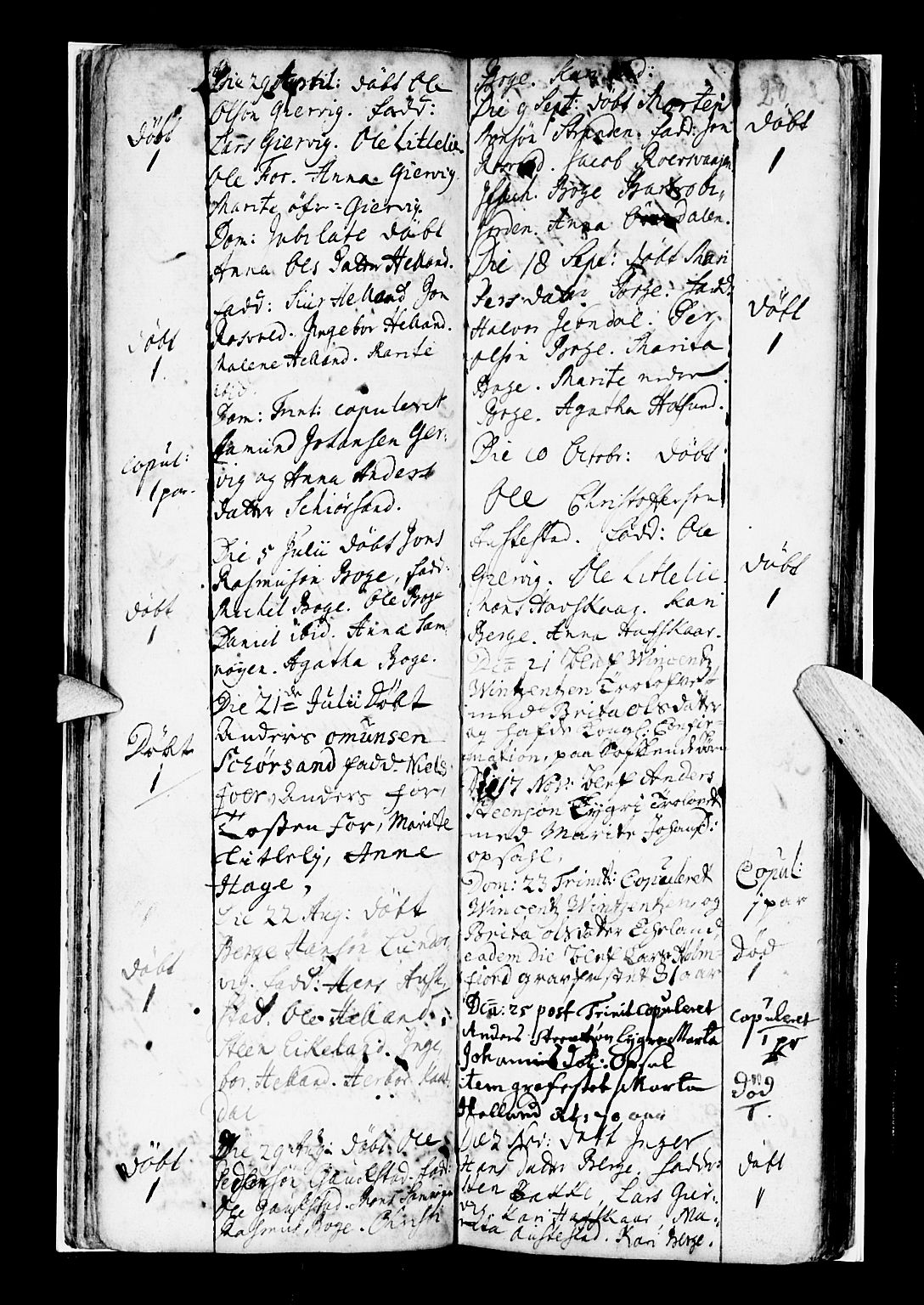 Os sokneprestembete, AV/SAB-A-99929: Parish register (official) no. A 7, 1723-1760, p. 20