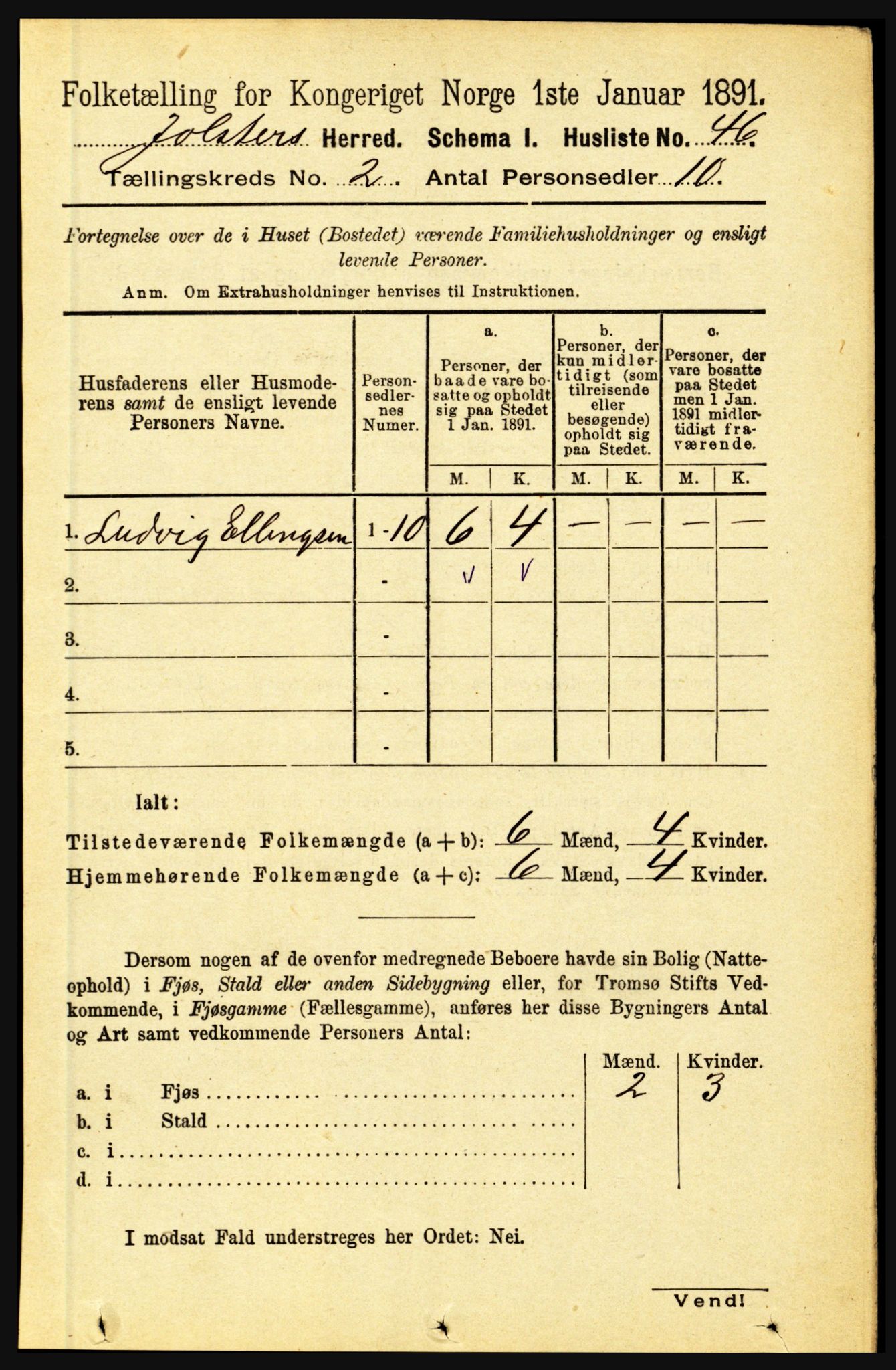 RA, 1891 census for 1431 Jølster, 1891, p. 561