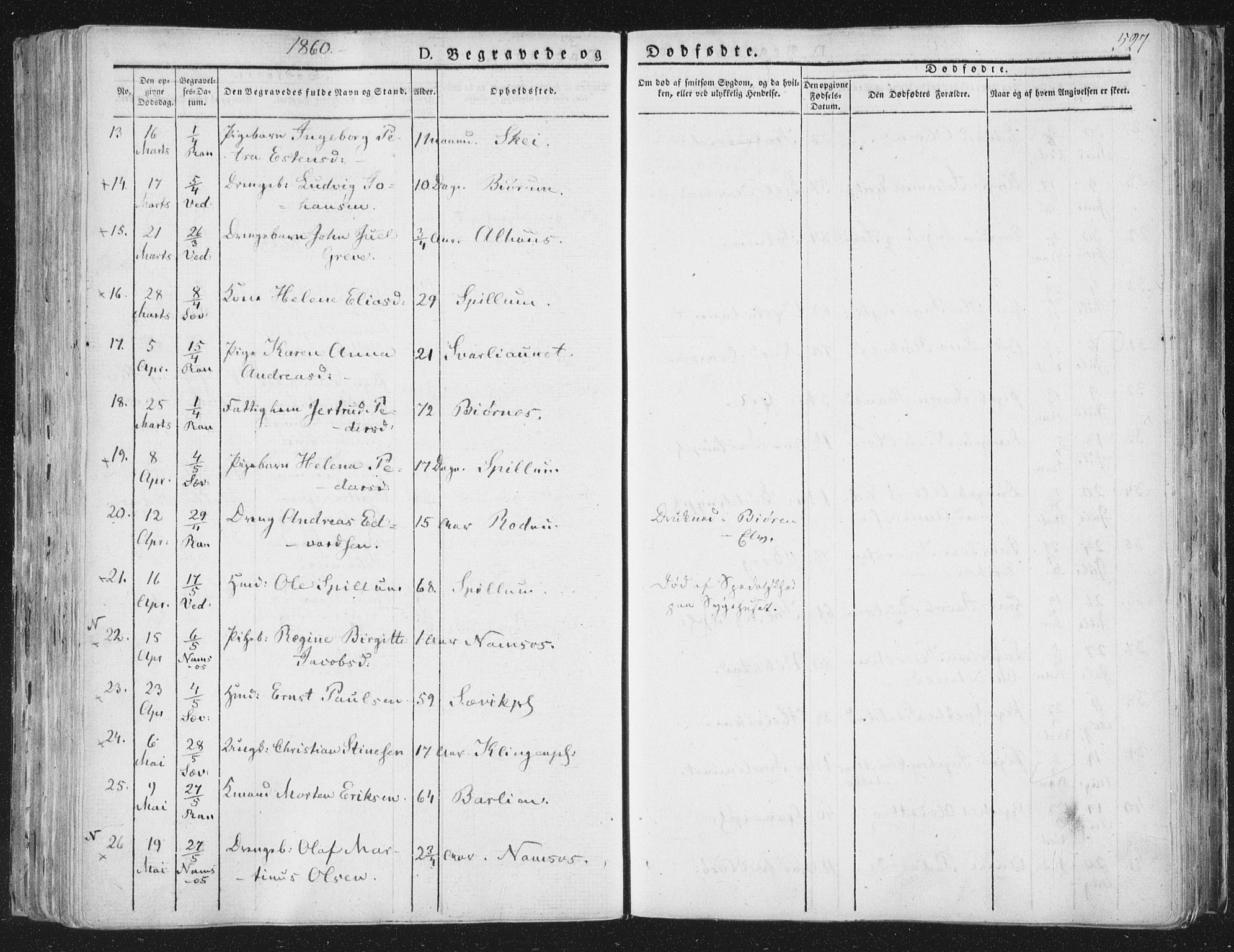 Ministerialprotokoller, klokkerbøker og fødselsregistre - Nord-Trøndelag, AV/SAT-A-1458/764/L0552: Parish register (official) no. 764A07b, 1824-1865, p. 527