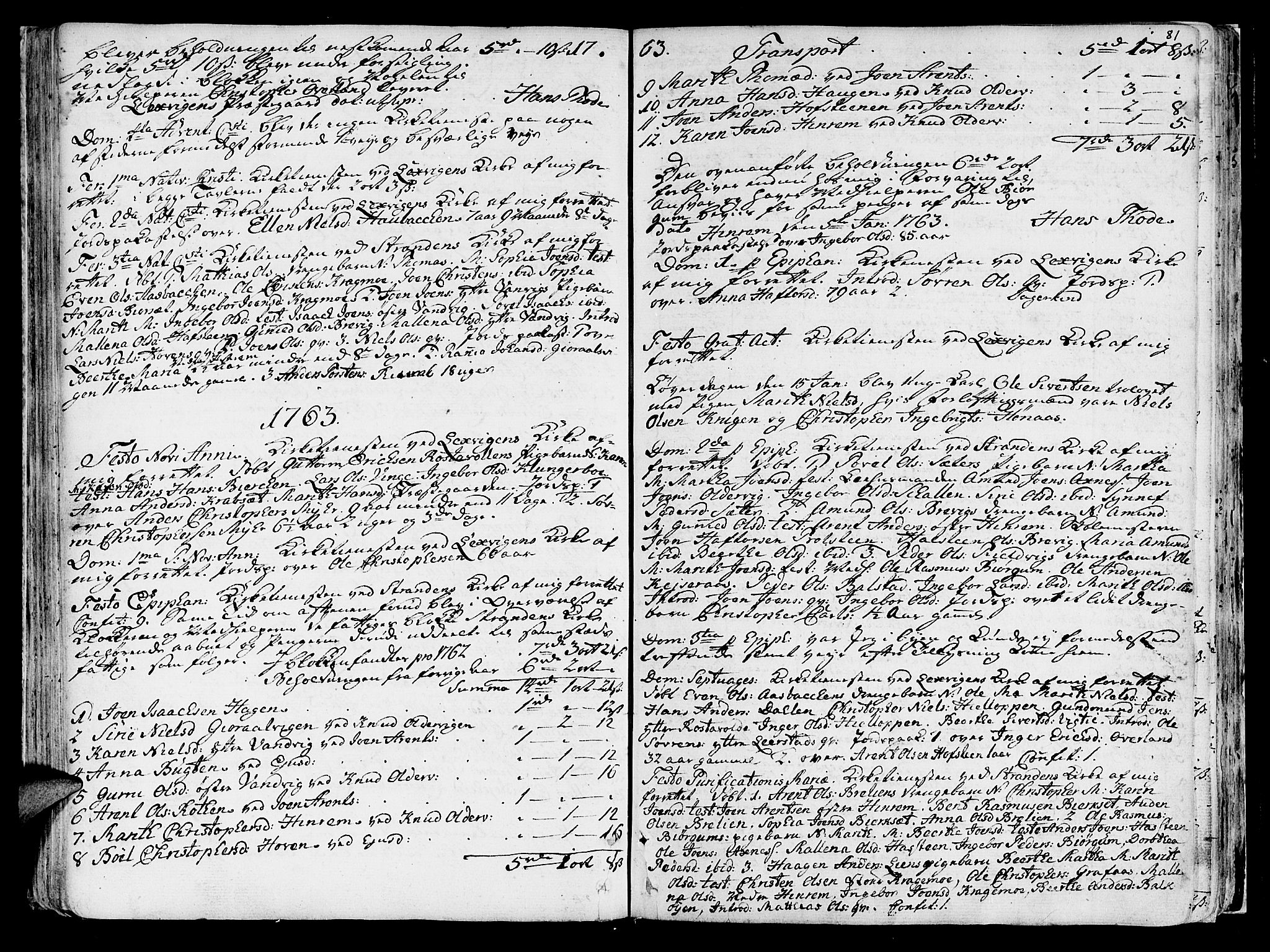 Ministerialprotokoller, klokkerbøker og fødselsregistre - Nord-Trøndelag, SAT/A-1458/701/L0003: Parish register (official) no. 701A03, 1751-1783, p. 81