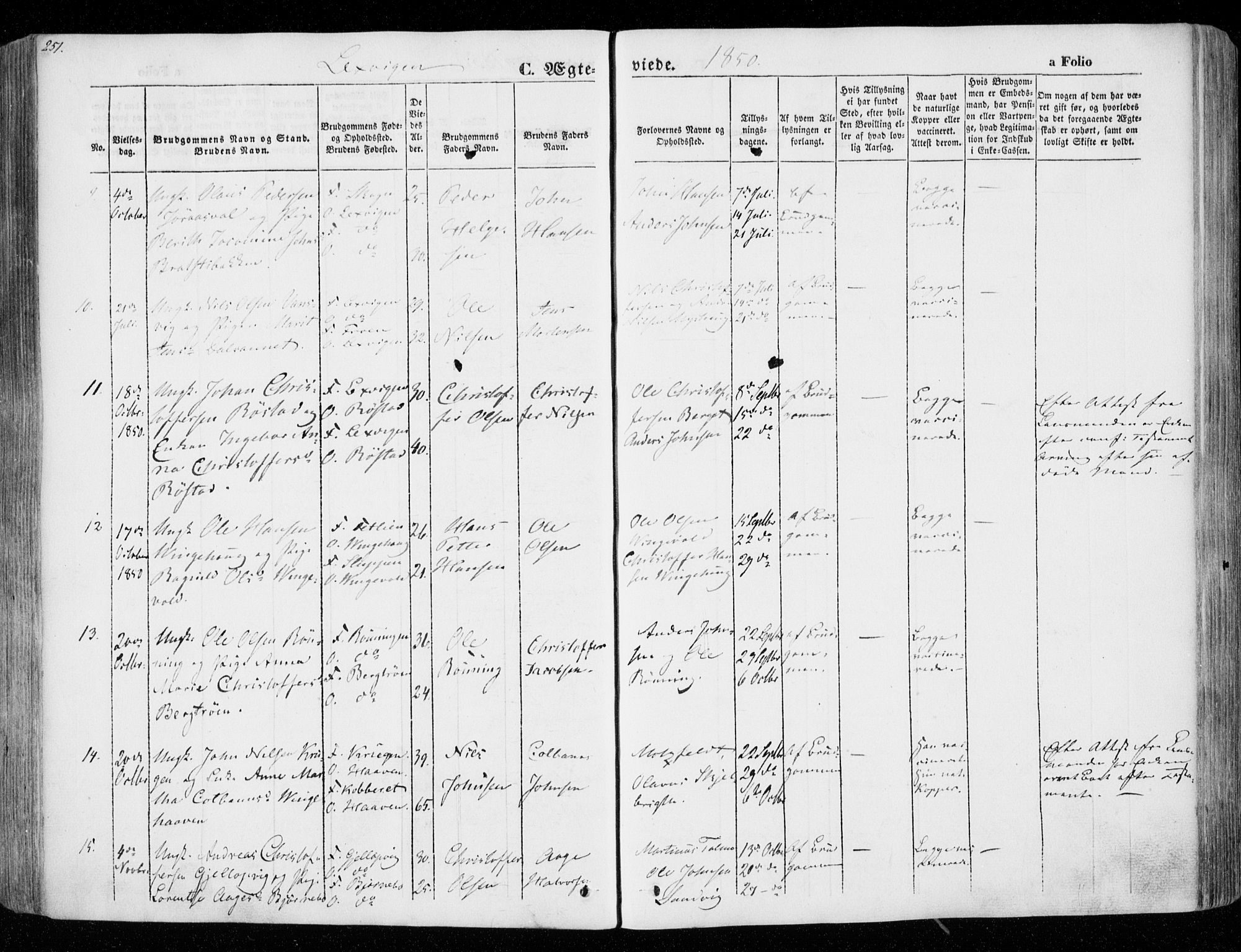 Ministerialprotokoller, klokkerbøker og fødselsregistre - Nord-Trøndelag, SAT/A-1458/701/L0007: Parish register (official) no. 701A07 /1, 1842-1854, p. 251