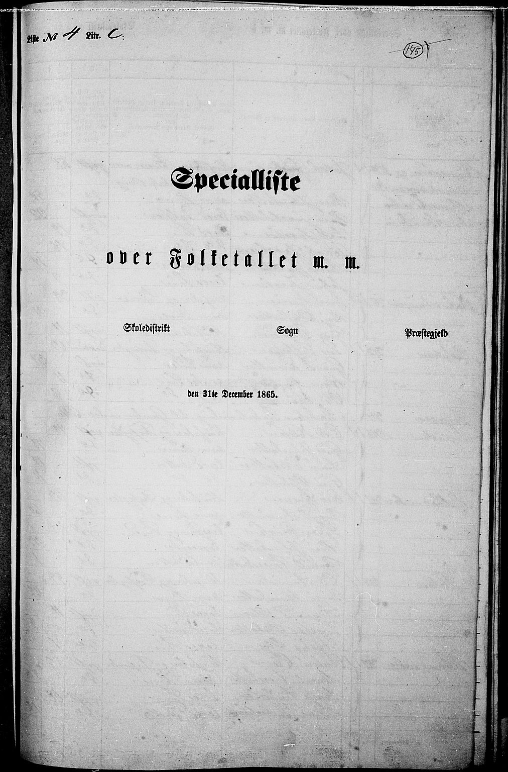 RA, 1865 census for Vågå, 1865, p. 135