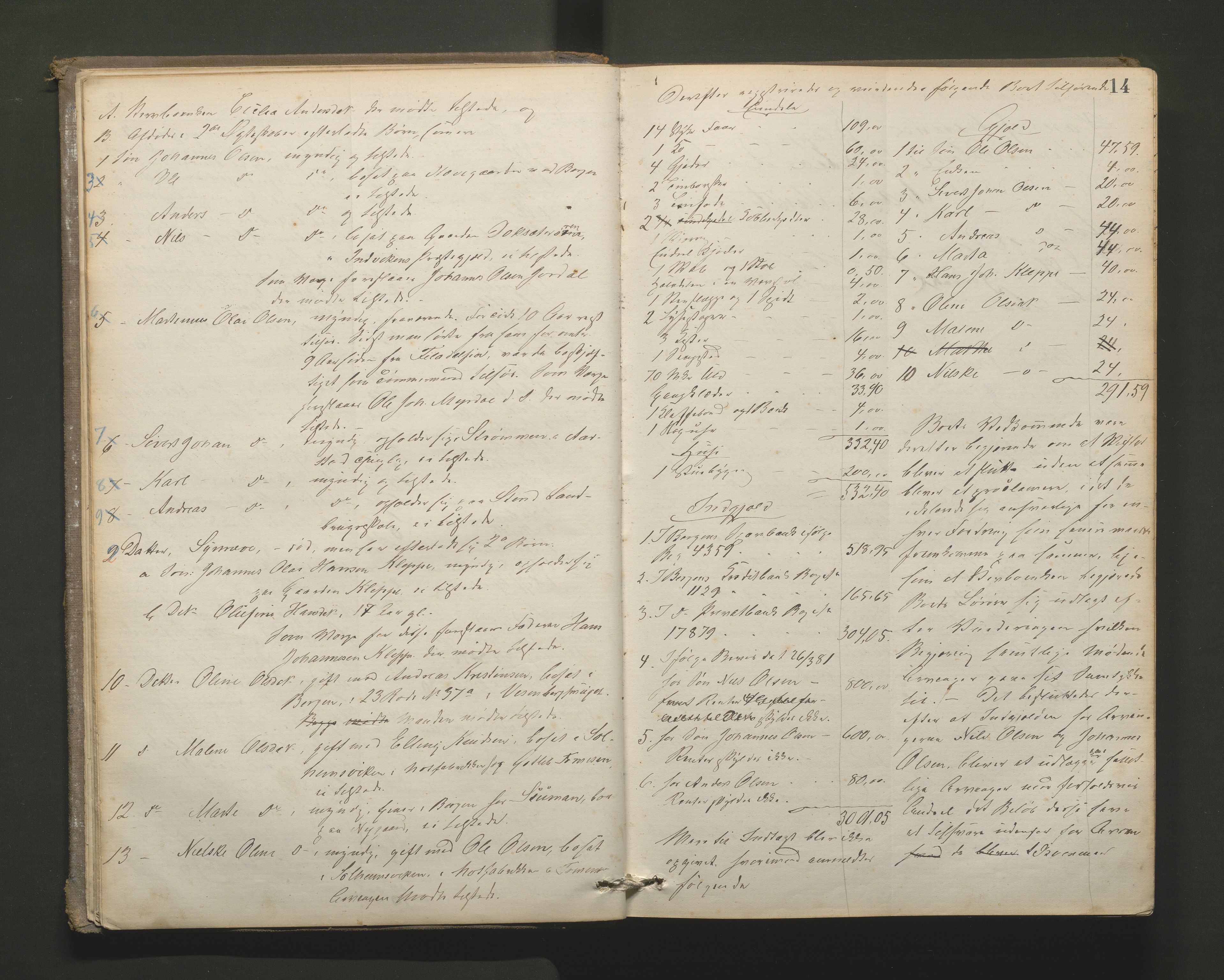 Lensmannen i Hamre, AV/SAB-A-32601/0006/L0001: Registreringsprotokoll, 1881-1896, p. 13b-14a