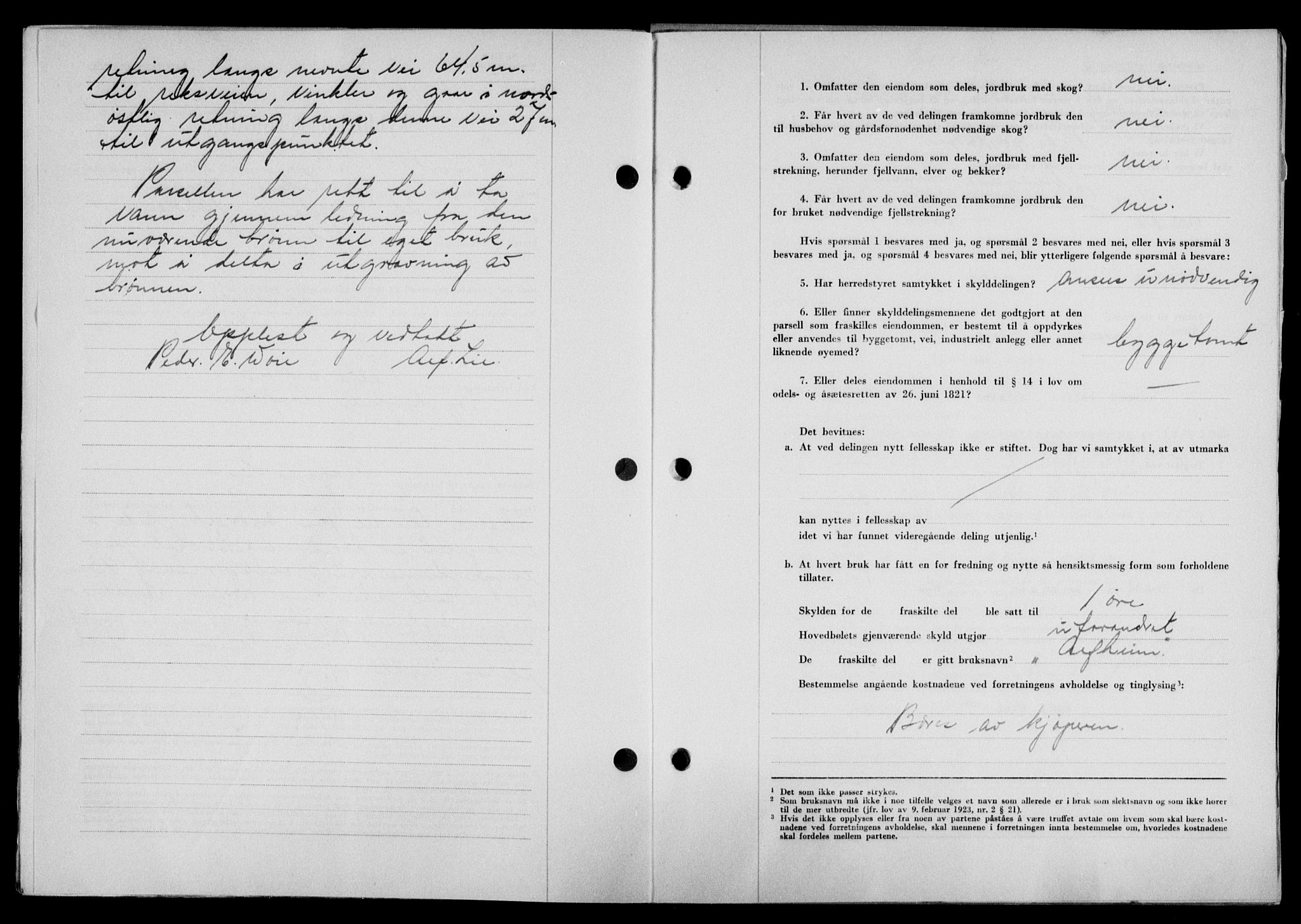 Lofoten sorenskriveri, AV/SAT-A-0017/1/2/2C/L0019a: Mortgage book no. 19a, 1948-1948, Diary no: : 2170/1948