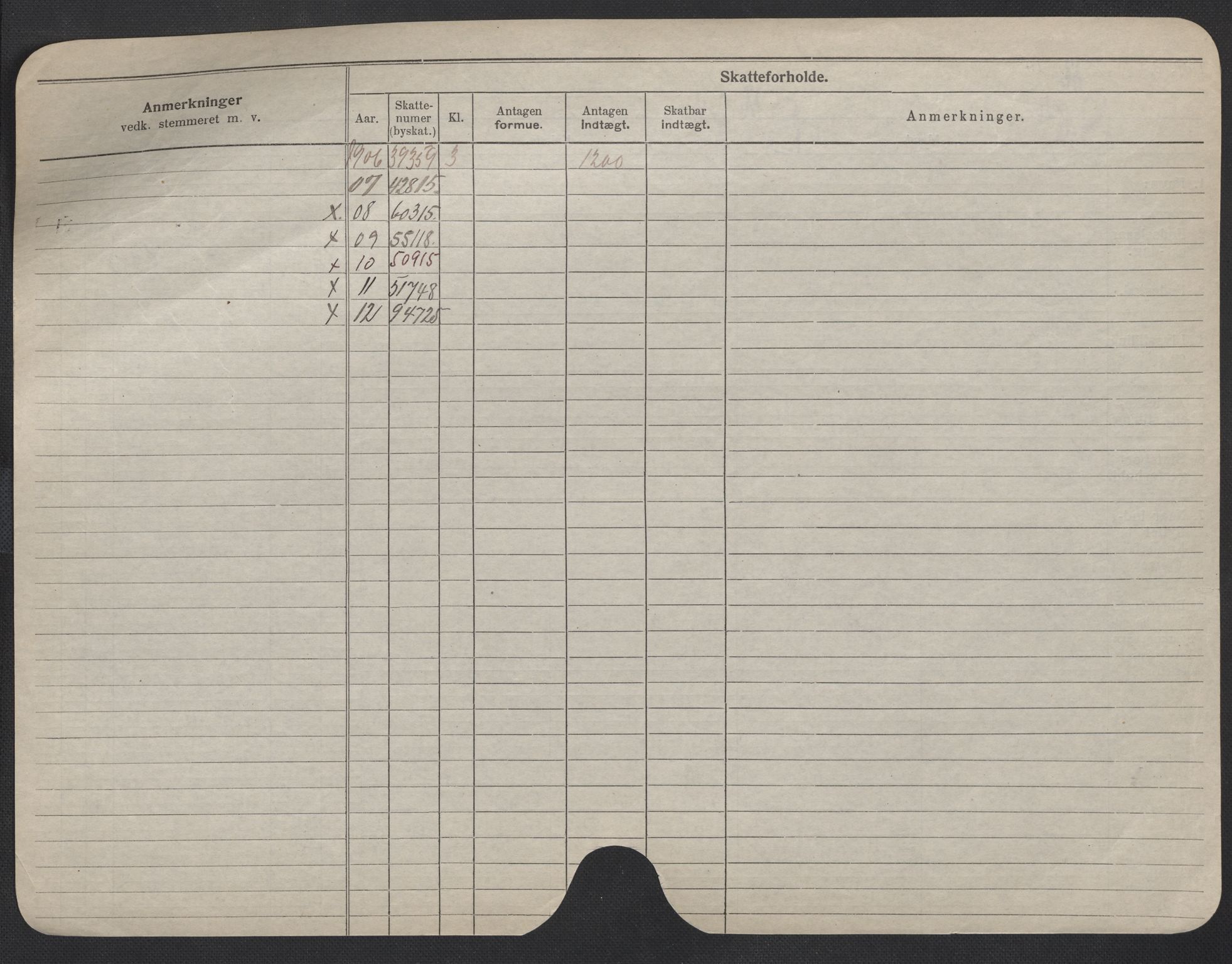 Oslo folkeregister, Registerkort, SAO/A-11715/F/Fa/Fac/L0009: Menn, 1906-1914, p. 151b