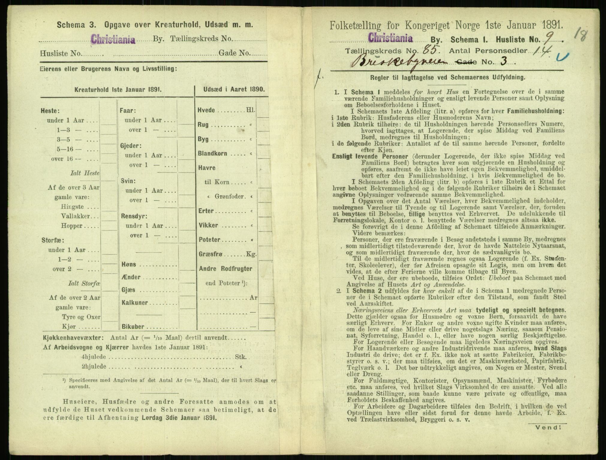 RA, 1891 census for 0301 Kristiania, 1891, p. 42819