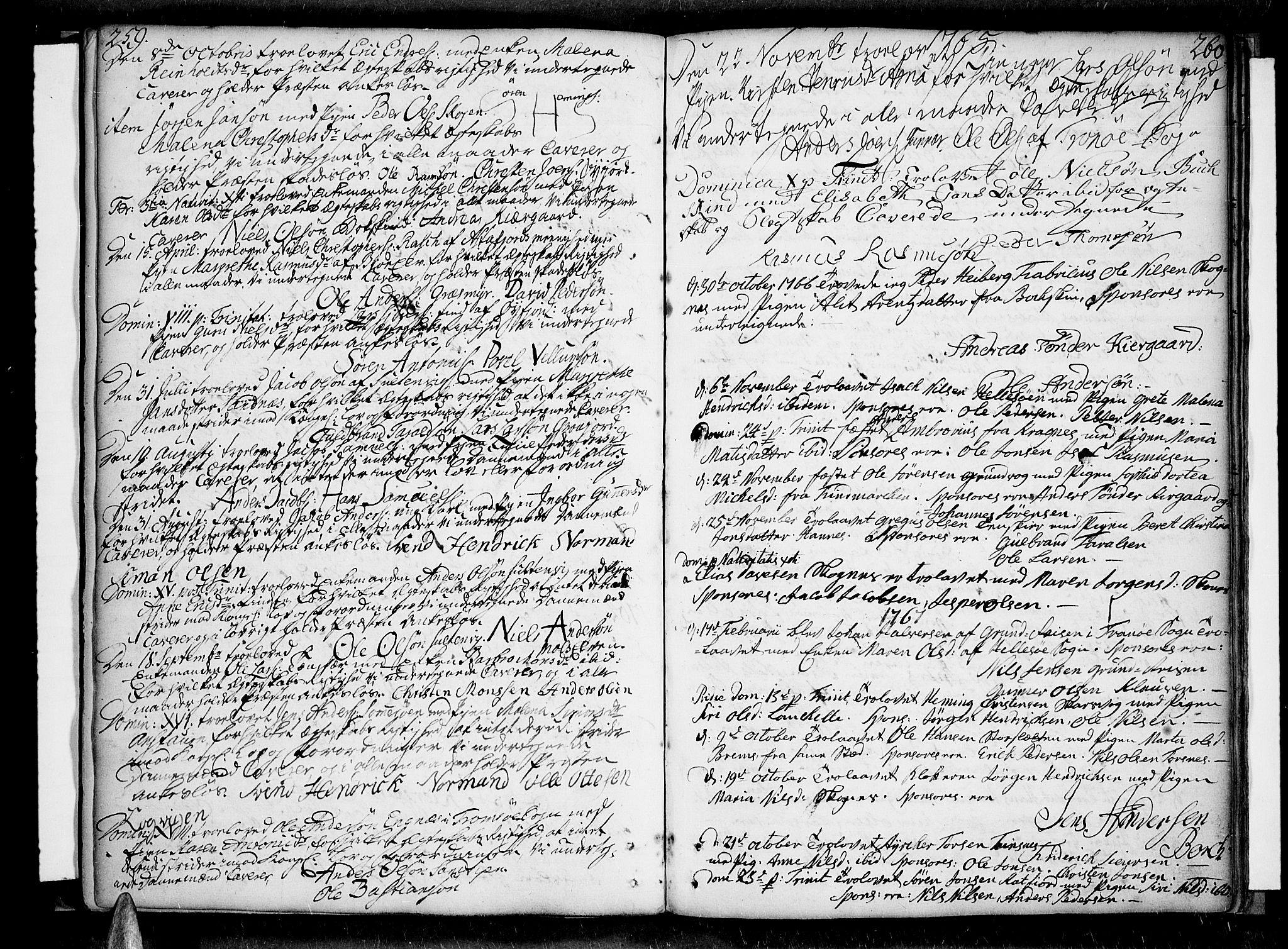 Lenvik sokneprestembete, AV/SATØ-S-1310/H/Ha/Haa/L0001kirke: Parish register (official) no. 1, 1753-1783, p. 259-260