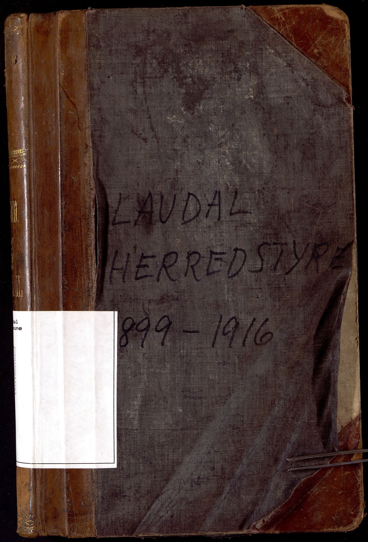 Laudal kommune - Formannskapet, IKAV/1021LA120/A/L0001: Møtebok, 1899-1916