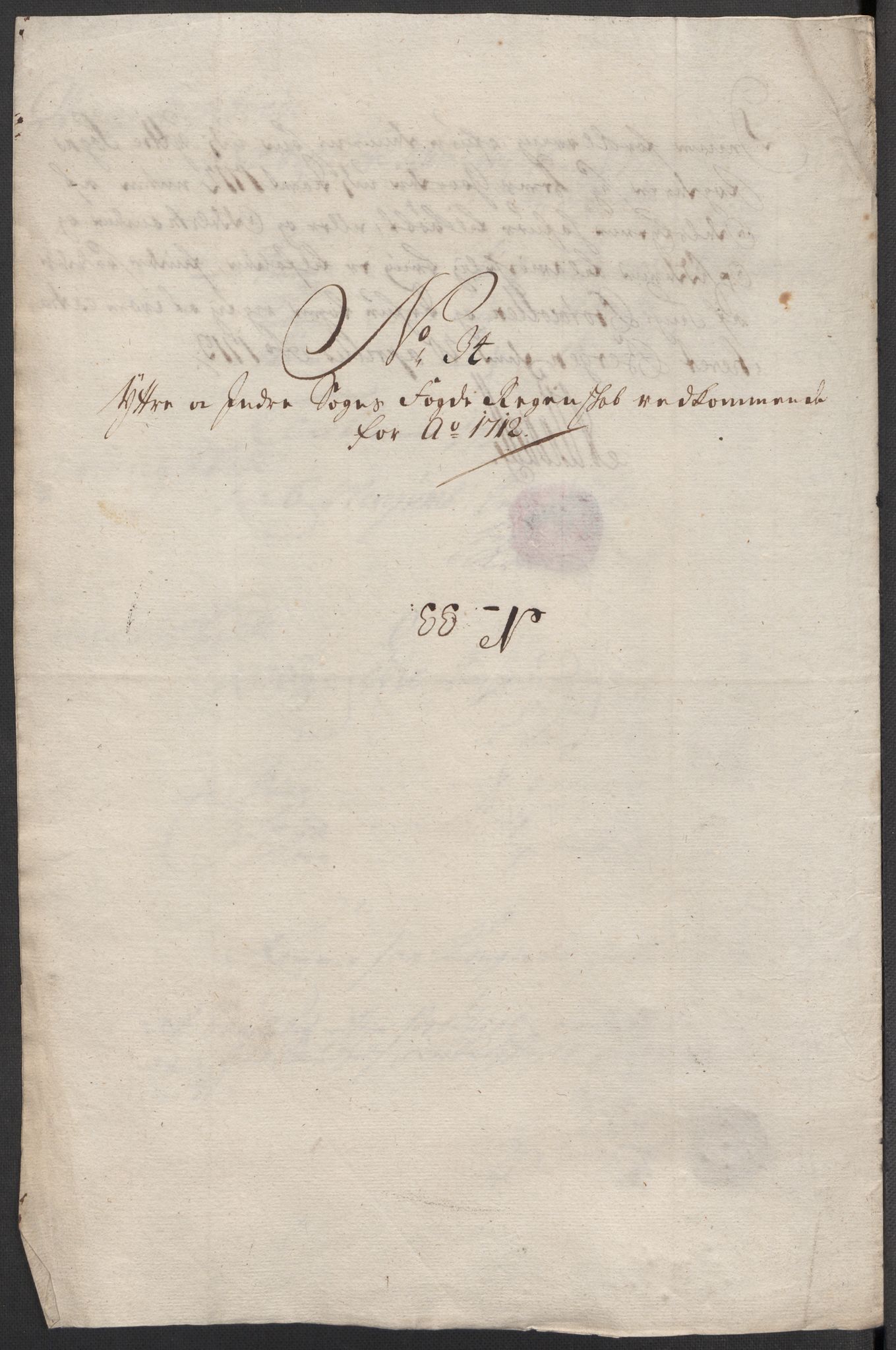 Rentekammeret inntil 1814, Reviderte regnskaper, Fogderegnskap, AV/RA-EA-4092/R52/L3318: Fogderegnskap Sogn, 1712, p. 301