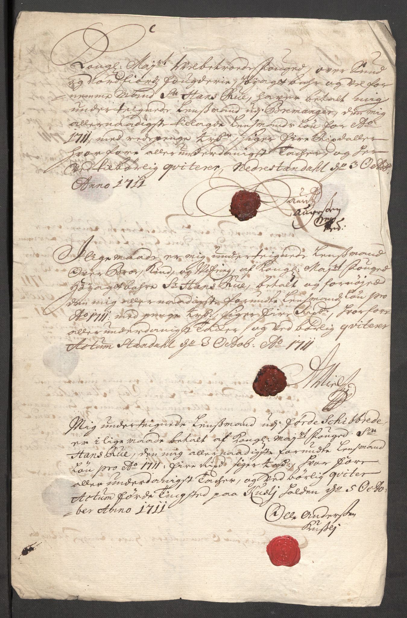 Rentekammeret inntil 1814, Reviderte regnskaper, Fogderegnskap, RA/EA-4092/R53/L3433: Fogderegnskap Sunn- og Nordfjord, 1710-1711, p. 511