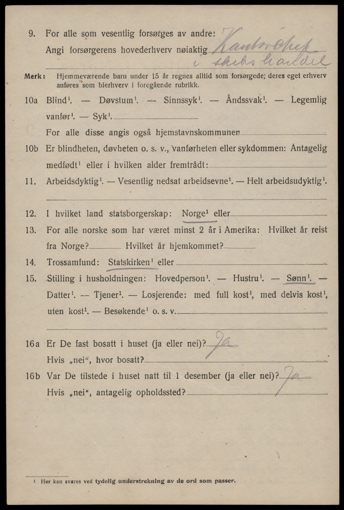 SAST, 1920 census for Haugesund, 1920, p. 32930