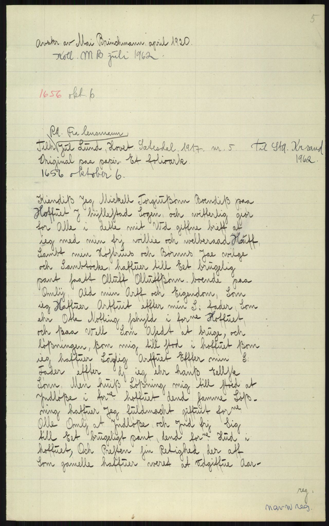 Samlinger til kildeutgivelse, Diplomavskriftsamlingen, AV/RA-EA-4053/H/Ha, p. 2534