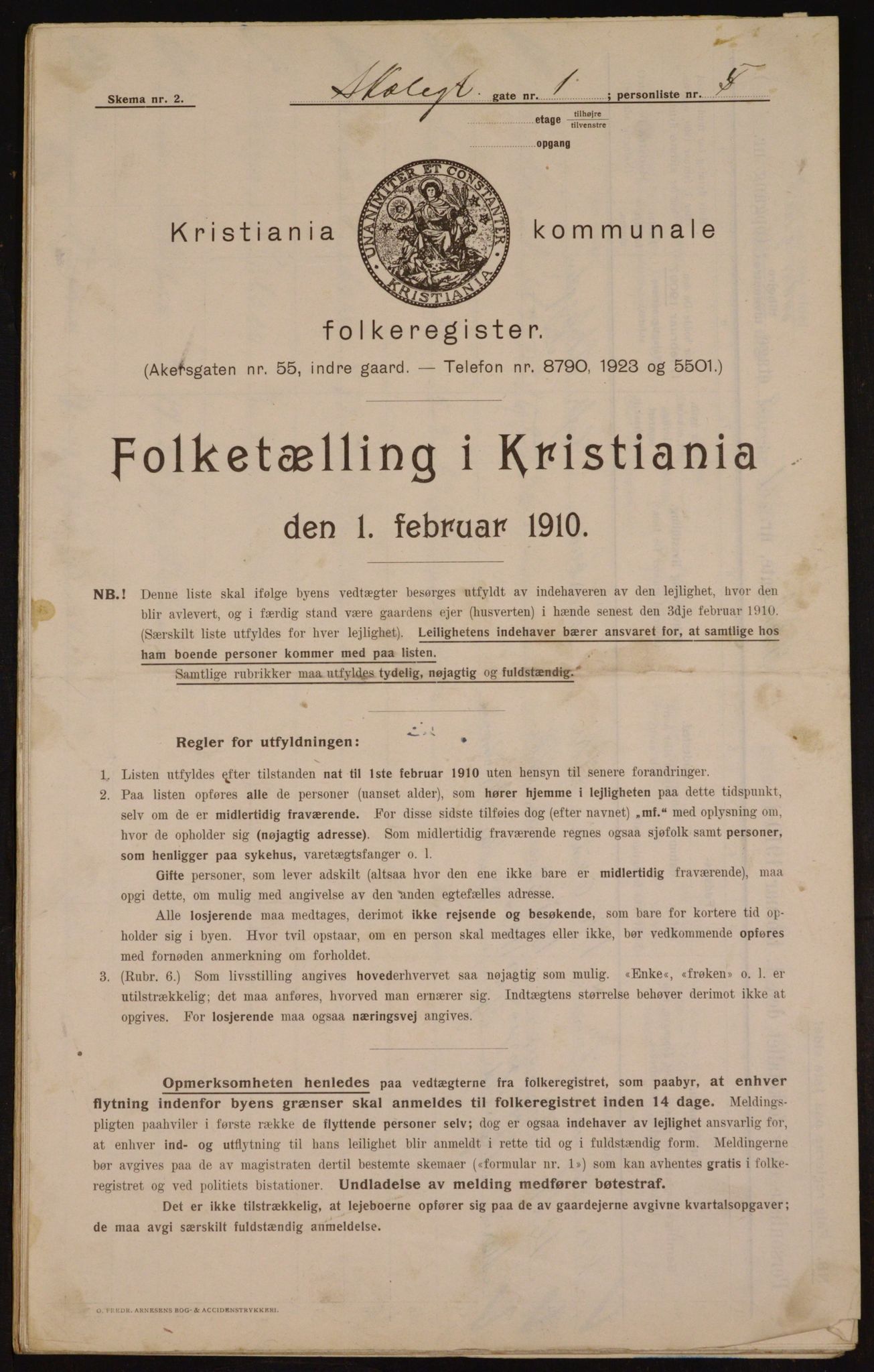 OBA, Municipal Census 1910 for Kristiania, 1910, p. 91740