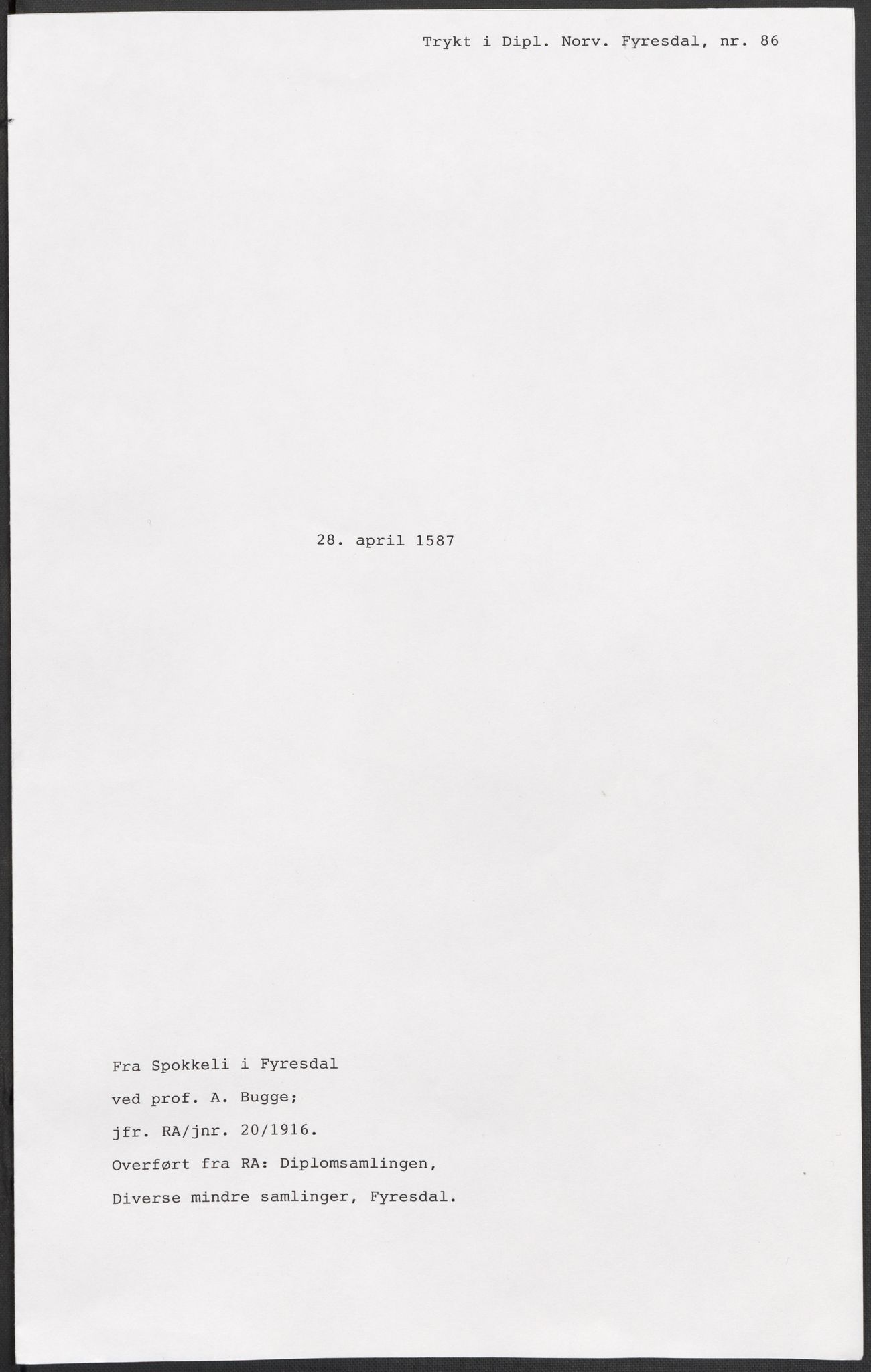 Riksarkivets diplomsamling, RA/EA-5965/F02/L0088: Dokumenter, 1586-1587, p. 71