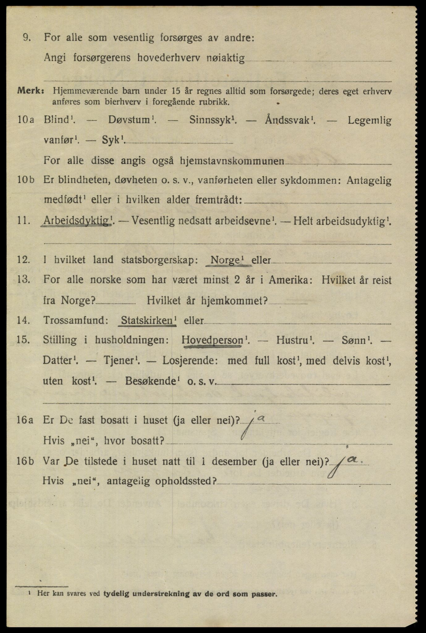 SAKO, 1920 census for Brevik, 1920, p. 2141