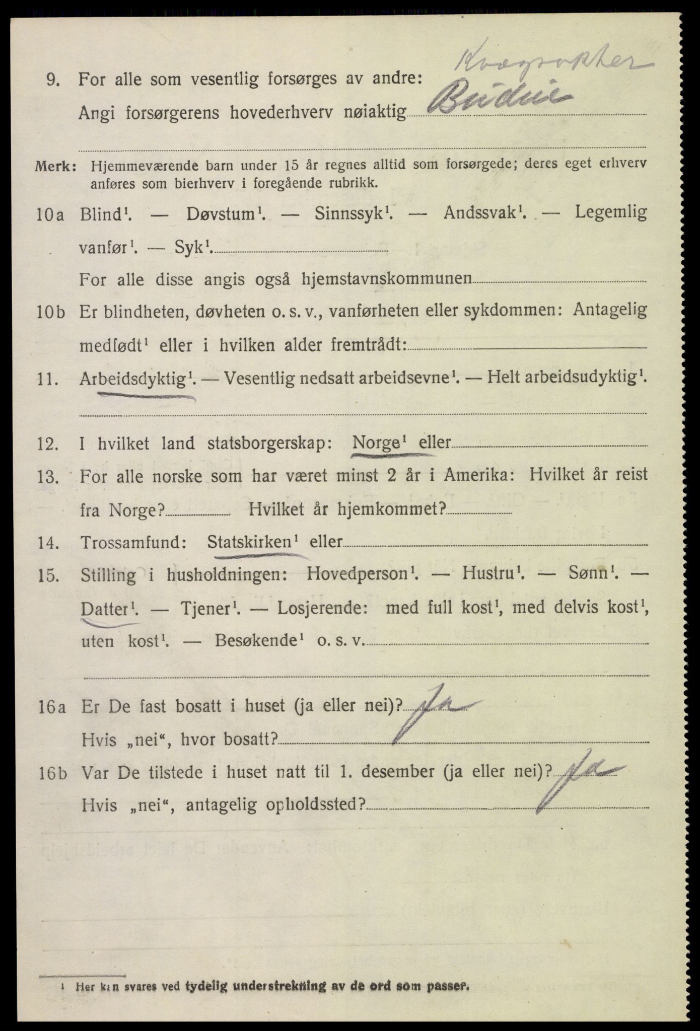 SAH, 1920 census for Furnes, 1920, p. 4826