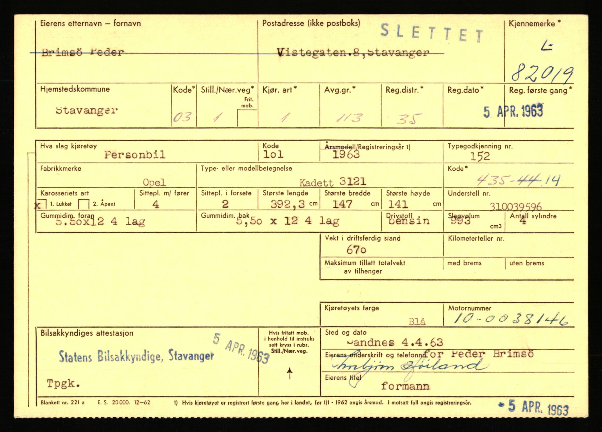 Stavanger trafikkstasjon, AV/SAST-A-101942/0/F/L0071: L-80500 - L-82199, 1930-1971, p. 2485