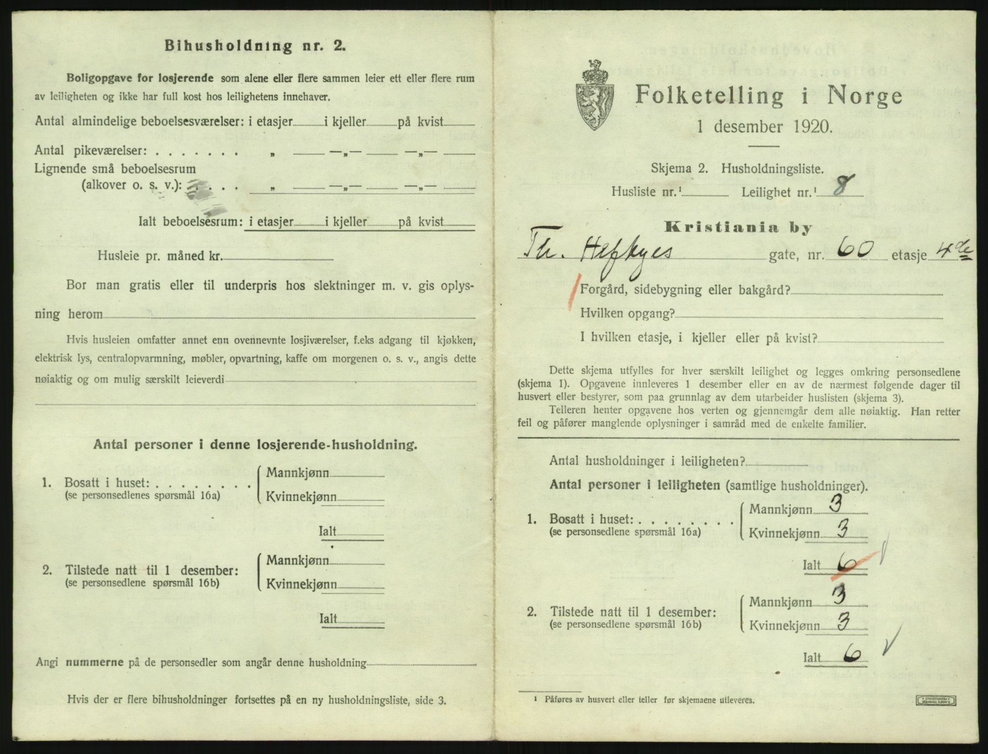 SAO, 1920 census for Kristiania, 1920, p. 111435