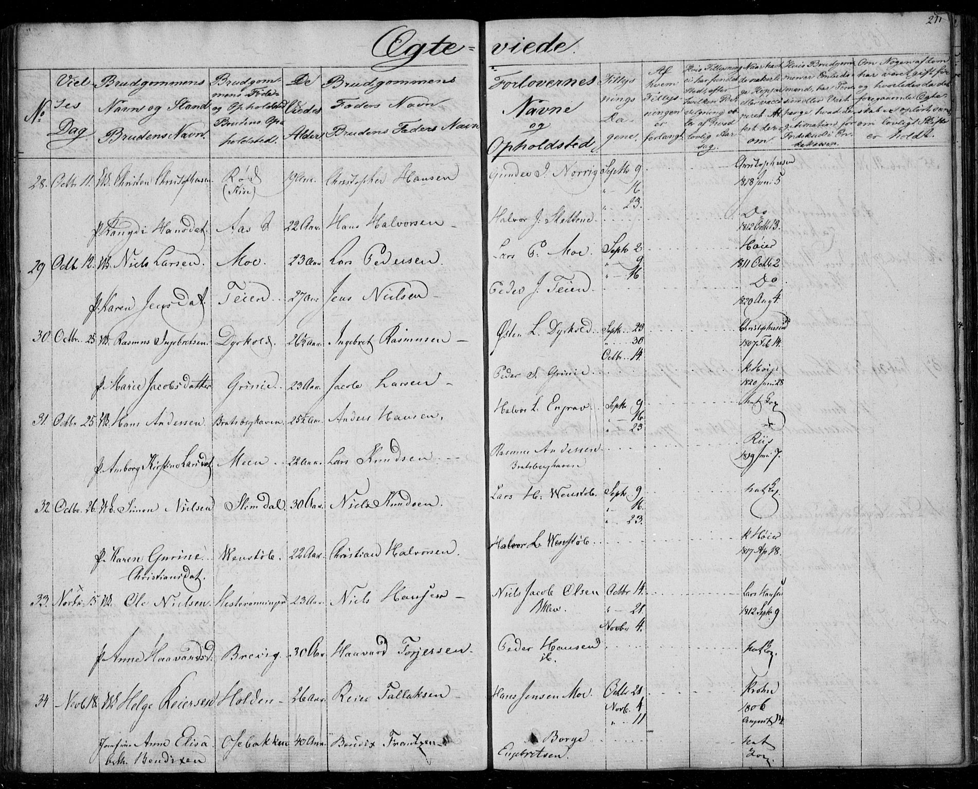 Gjerpen kirkebøker, SAKO/A-265/F/Fa/L0006: Parish register (official) no. I 6, 1829-1834, p. 211