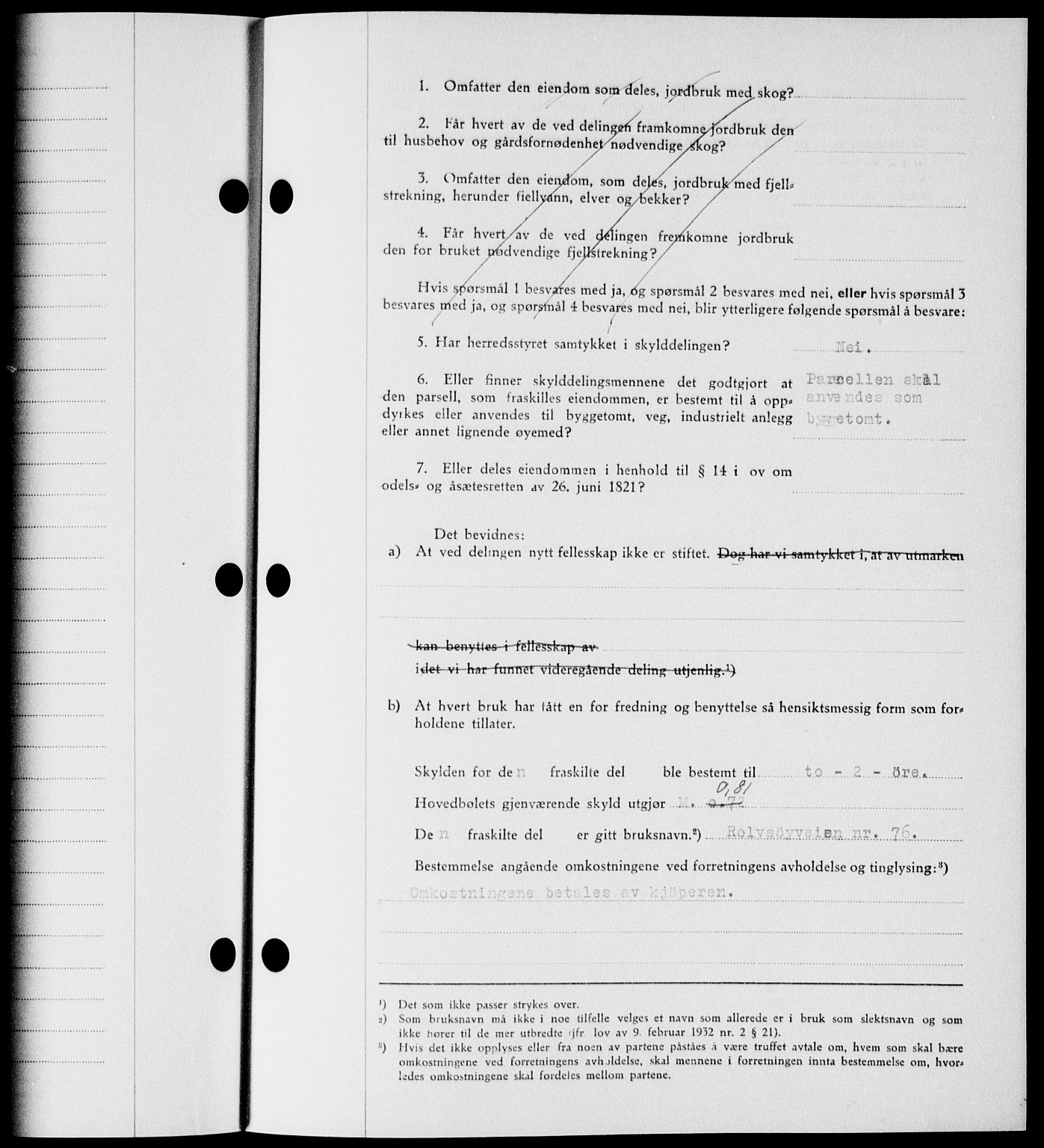 Onsøy sorenskriveri, SAO/A-10474/G/Ga/Gab/L0018: Mortgage book no. II A-18, 1946-1947, Diary no: : 3052/1946