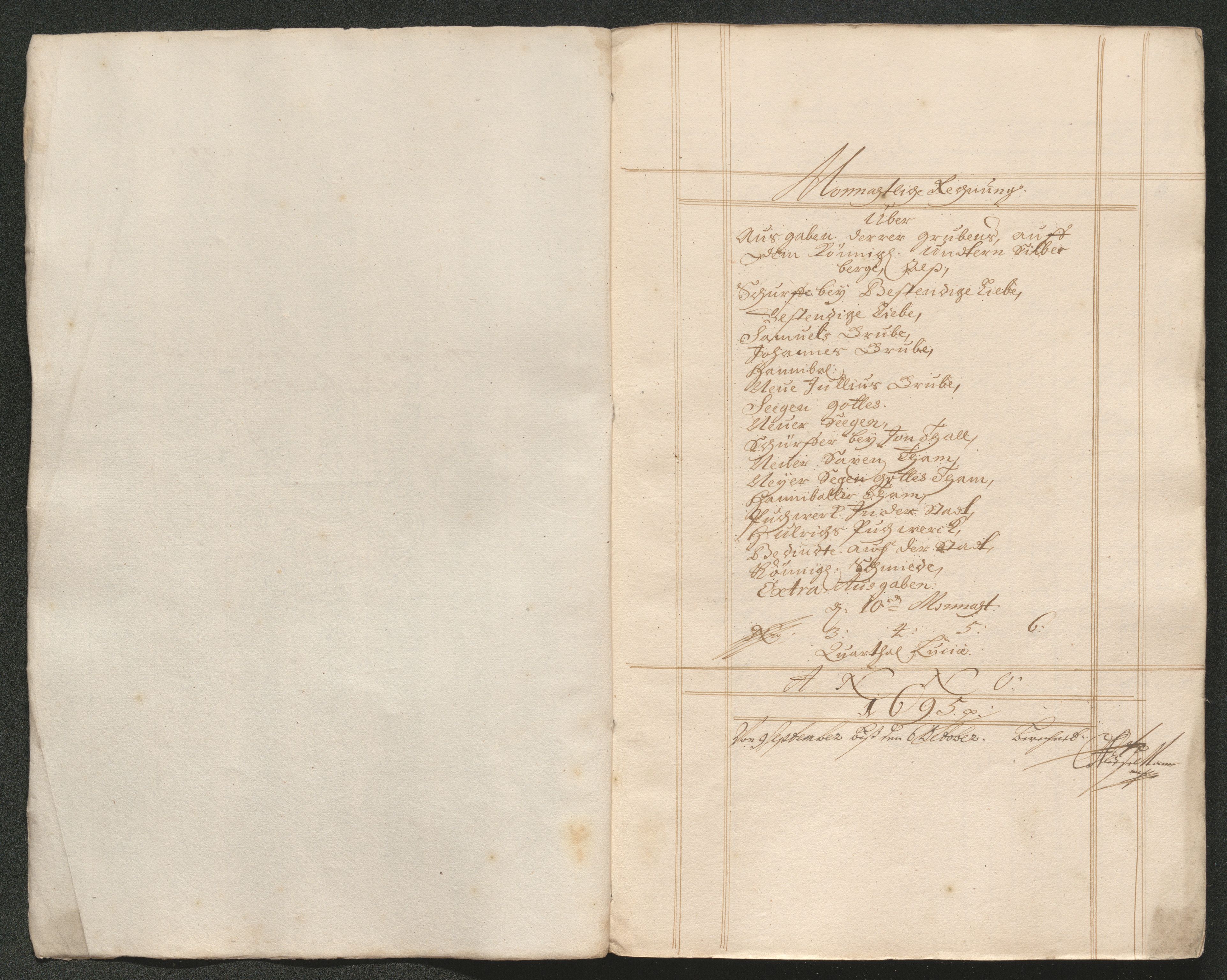 Kongsberg Sølvverk 1623-1816, SAKO/EA-3135/001/D/Dc/Dcd/L0069: Utgiftsregnskap for gruver m.m., 1695, p. 415