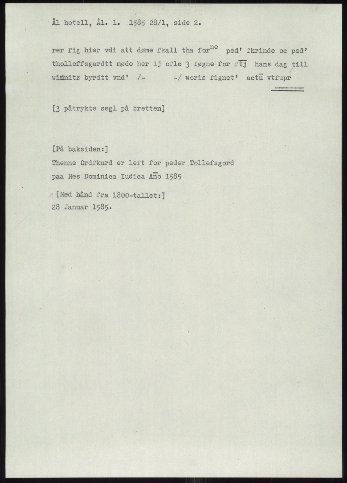 Samlinger til kildeutgivelse, Diplomavskriftsamlingen, AV/RA-EA-4053/H/Ha, p. 1877