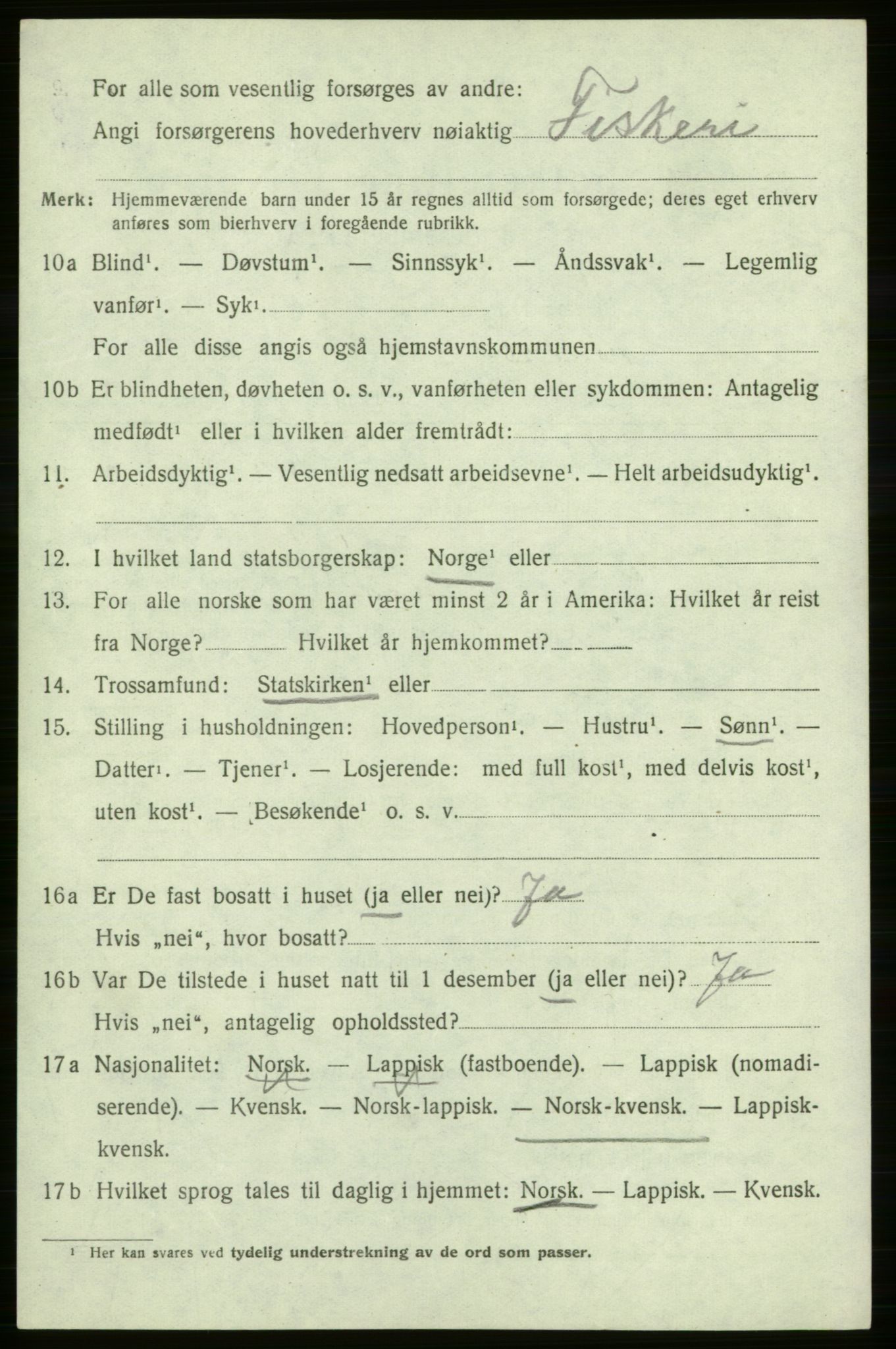 SATØ, 1920 census for Måsøy, 1920, p. 1191