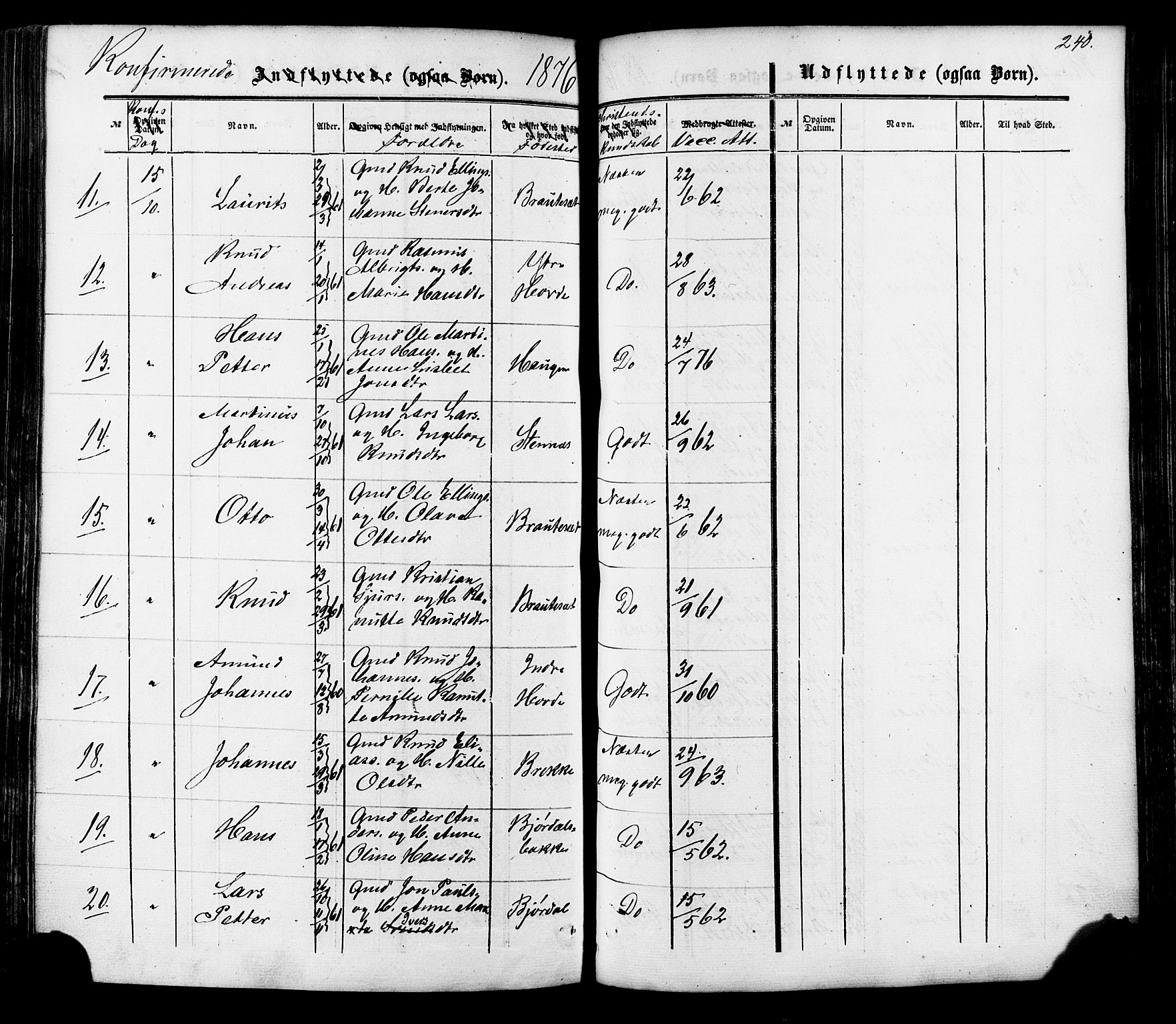 Ministerialprotokoller, klokkerbøker og fødselsregistre - Møre og Romsdal, AV/SAT-A-1454/513/L0175: Parish register (official) no. 513A02, 1856-1877, p. 240