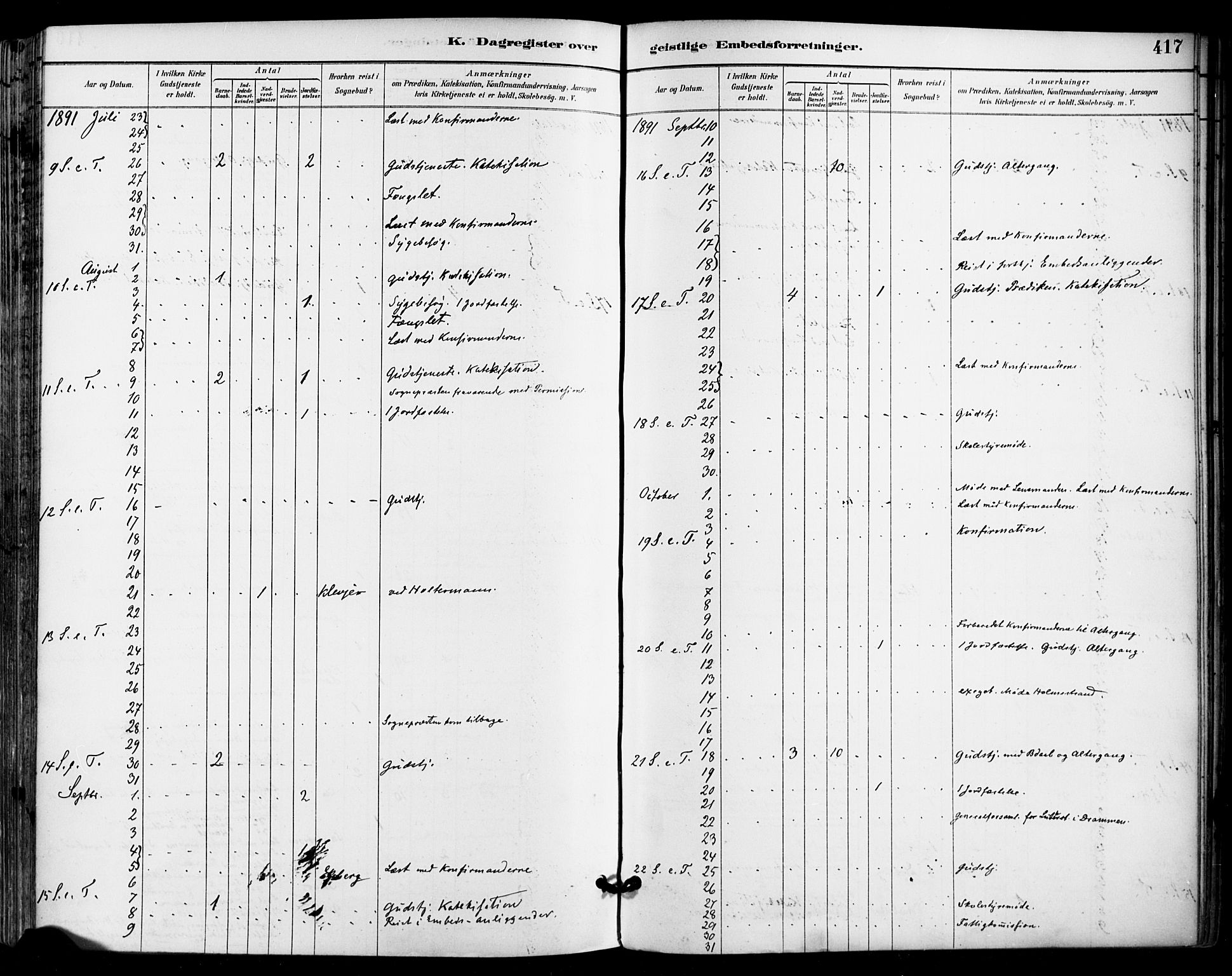 Sande Kirkebøker, AV/SAKO-A-53/F/Fa/L0007: Parish register (official) no. 7, 1888-1903, p. 417