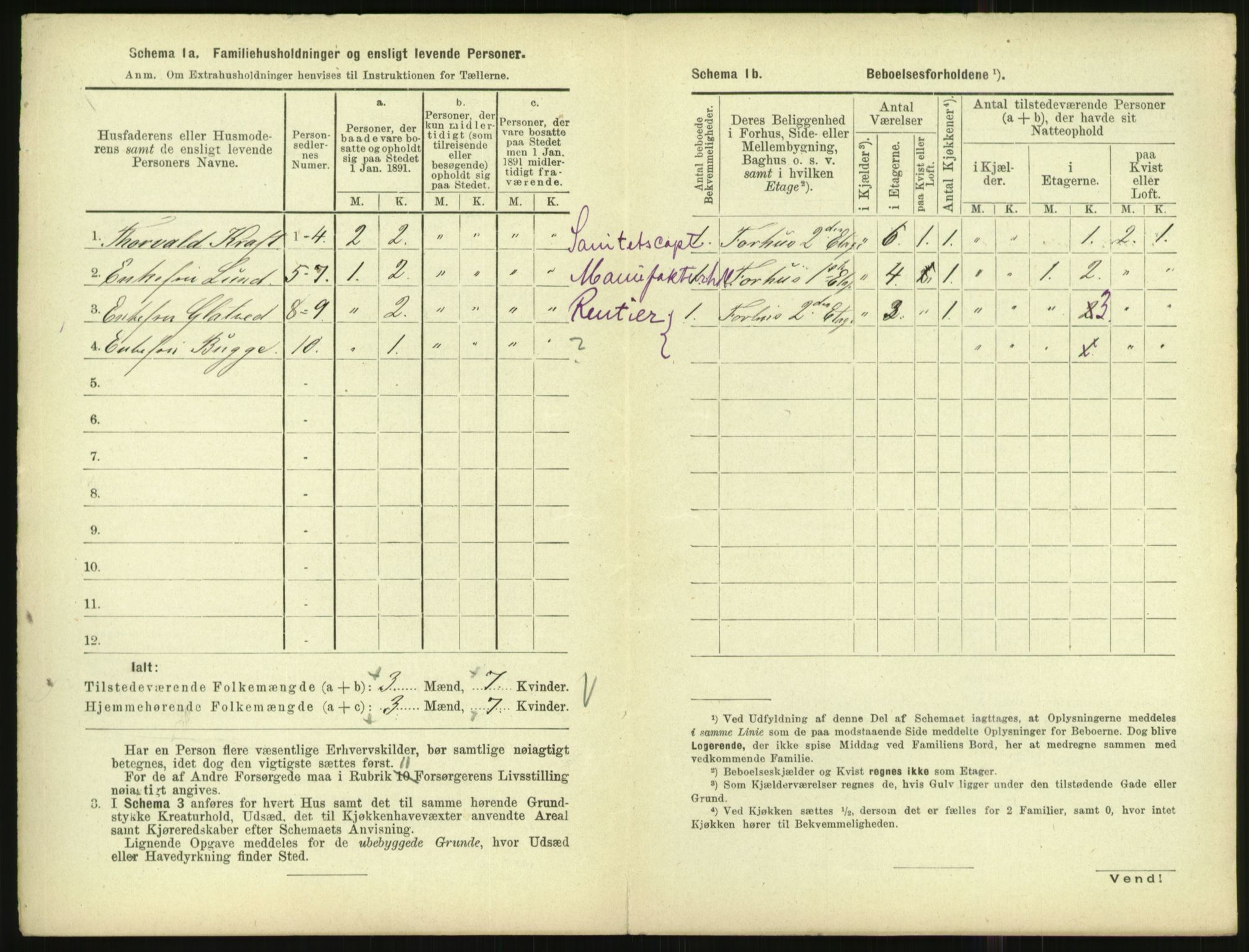 RA, 1891 census for 1001 Kristiansand, 1891, p. 2153