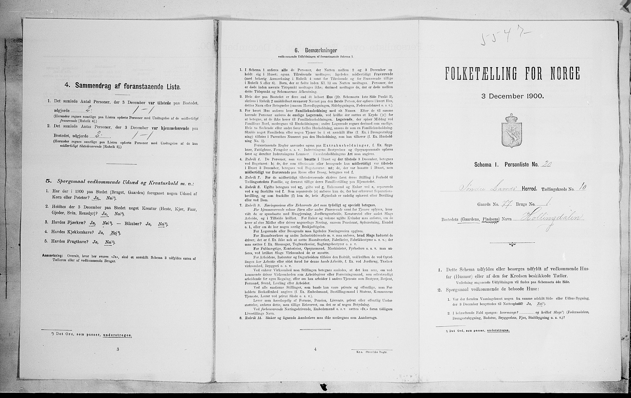 SAH, 1900 census for Søndre Land, 1900, p. 1388