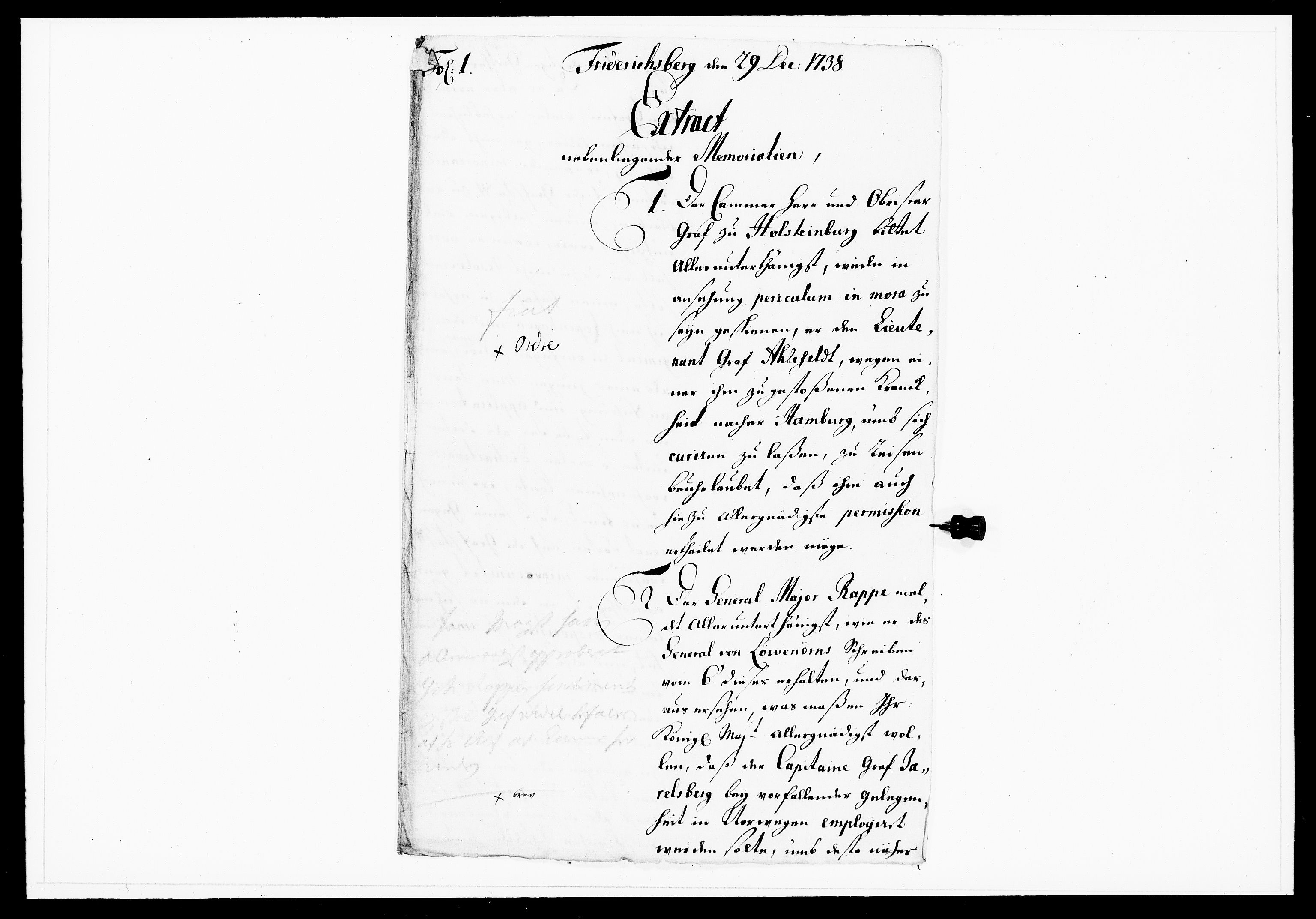 Krigskollegiet, Krigskancelliet, DRA/A-0006/-/1143-1150: Refererede sager, 1738, p. 571