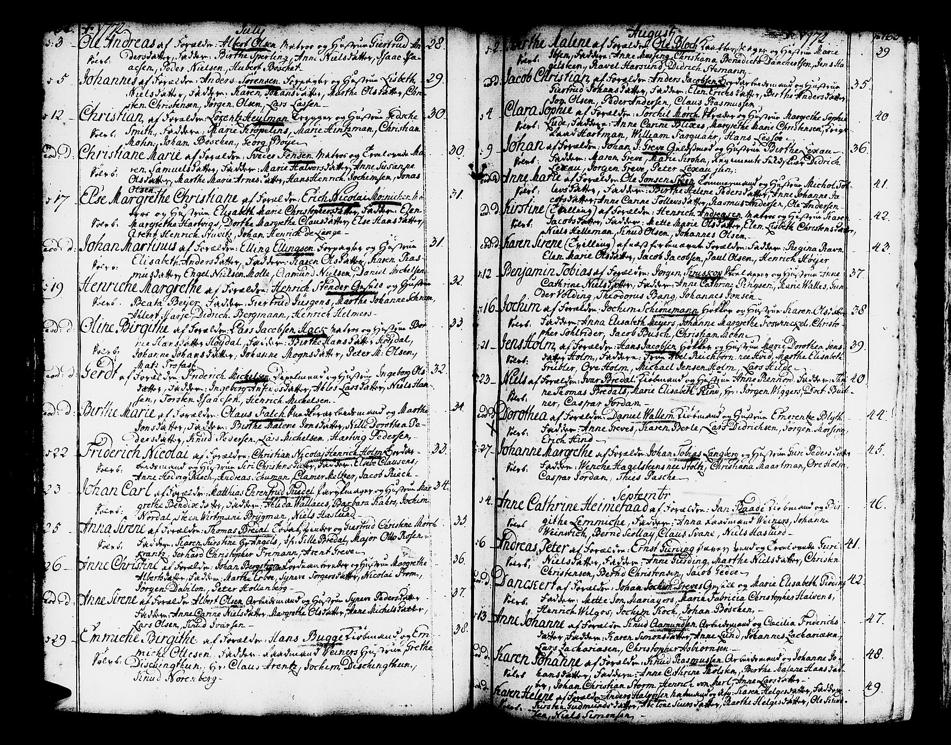 Domkirken sokneprestembete, AV/SAB-A-74801/H/Haa/L0003: Parish register (official) no. A 3, 1758-1789, p. 162-163