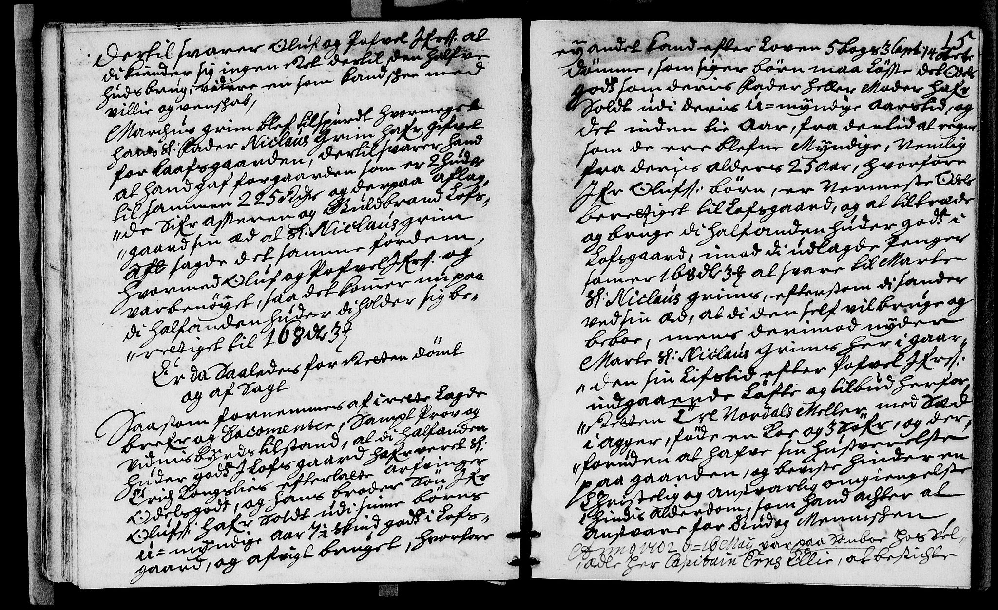 Sorenskriverier i Gudbrandsdalen, AV/SAH-TING-036/G/Gb/Gba/L0030: Tingbok - Nord-Gudbrandsdal, 1702, p. 14b-15a