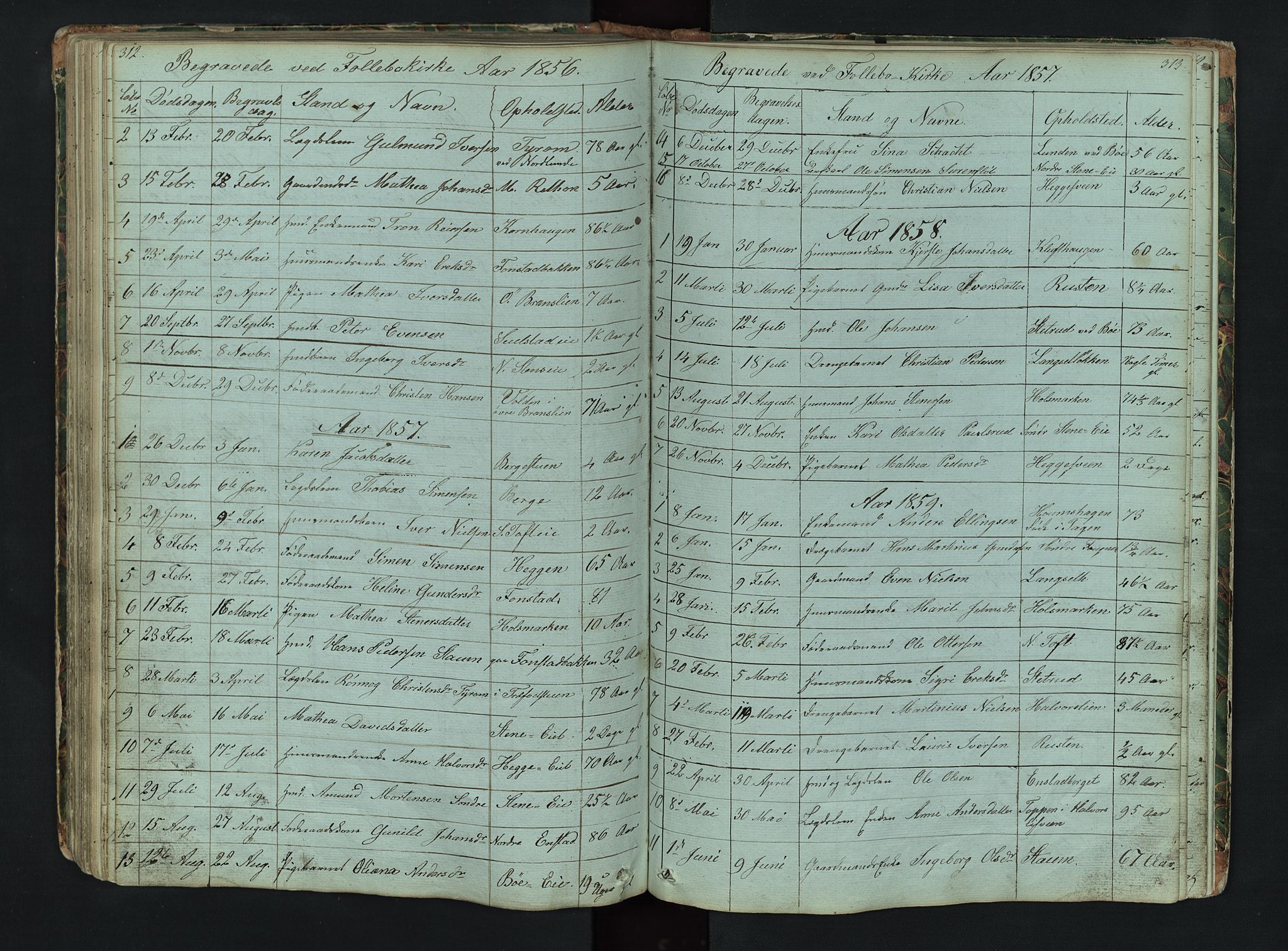 Gausdal prestekontor, SAH/PREST-090/H/Ha/Hab/L0006: Parish register (copy) no. 6, 1846-1893, p. 312-313