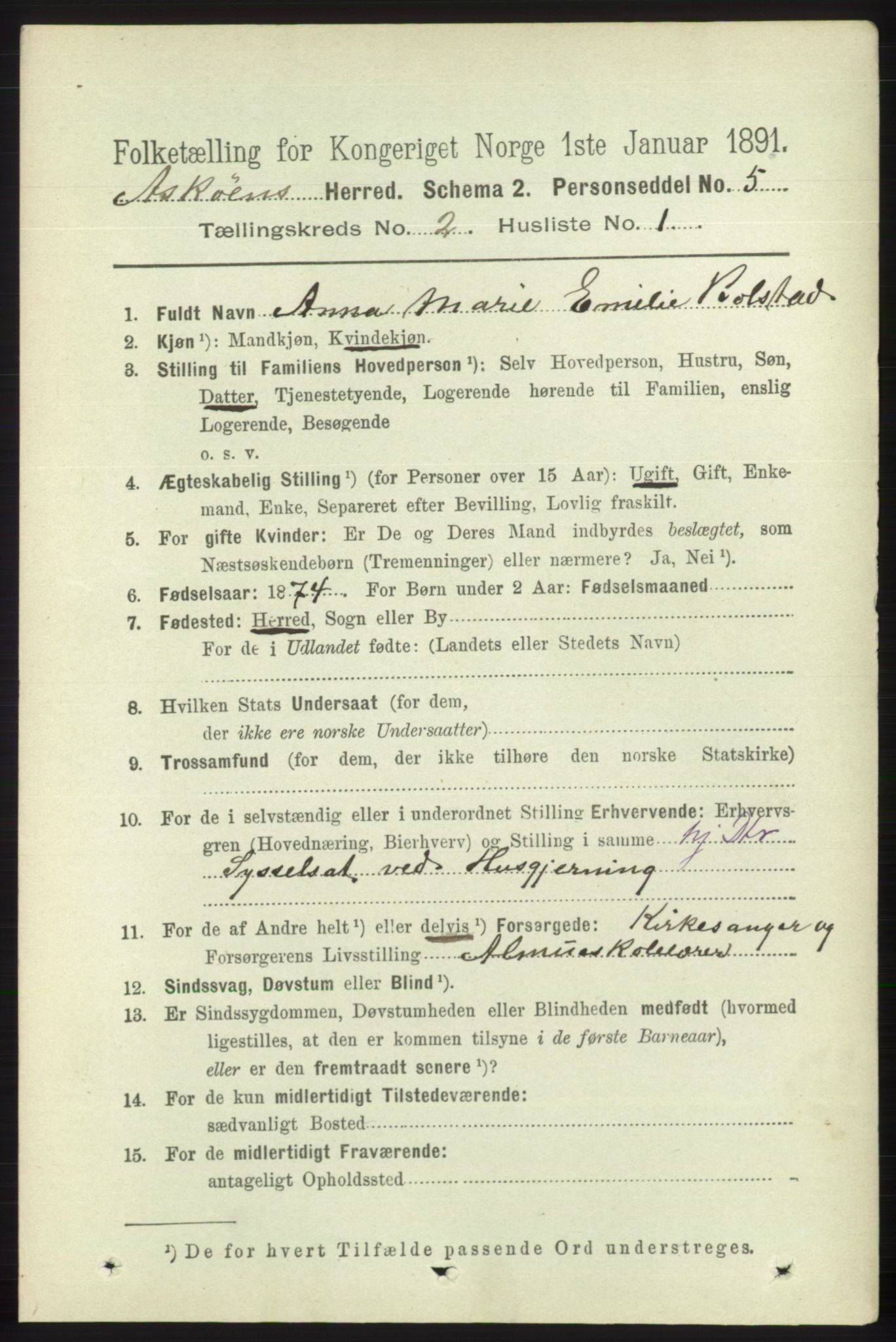 RA, 1891 census for 1247 Askøy, 1891, p. 1086