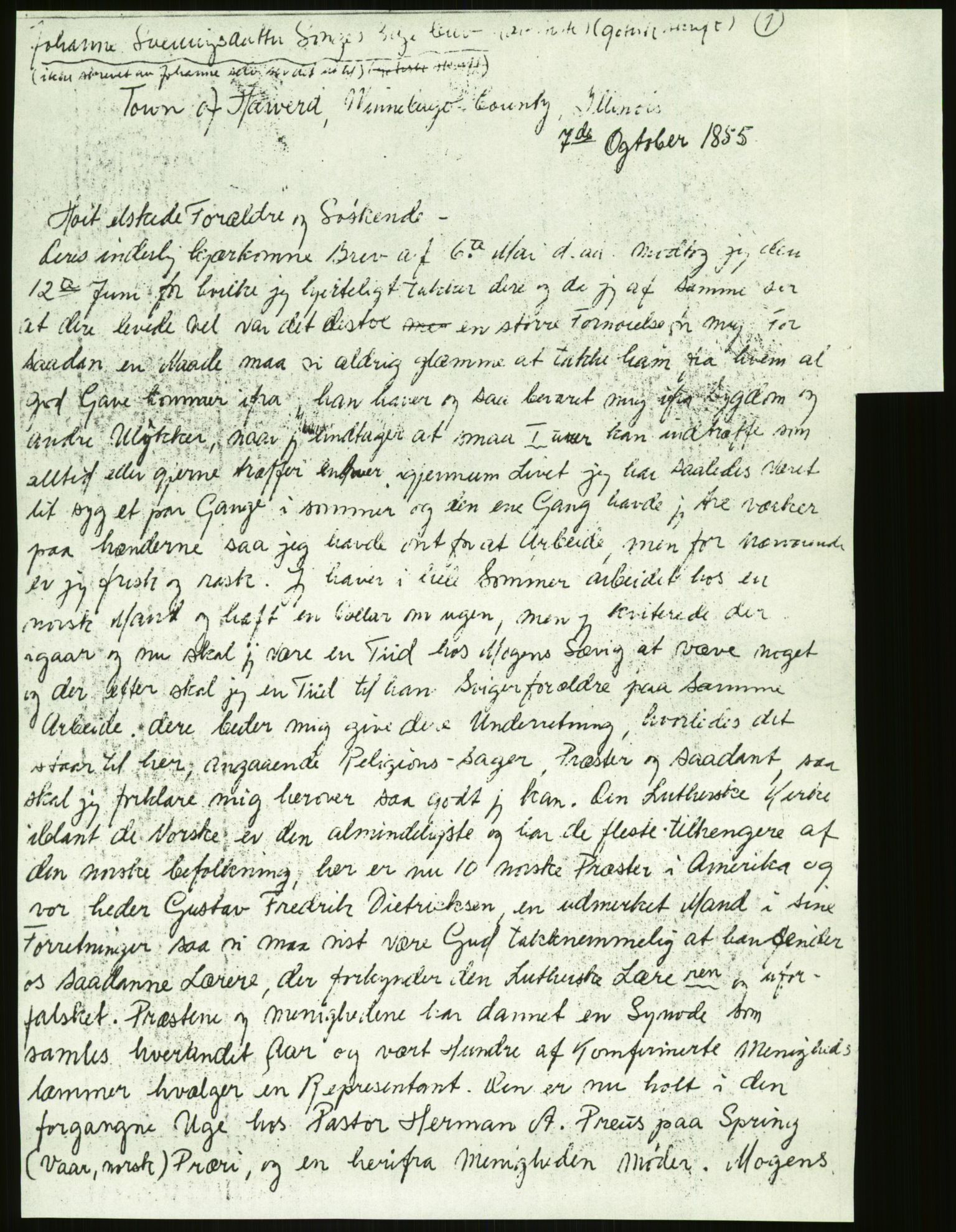 Samlinger til kildeutgivelse, Amerikabrevene, AV/RA-EA-4057/F/L0026: Innlån fra Aust-Agder: Aust-Agder-Arkivet - Erickson, 1838-1914, p. 75