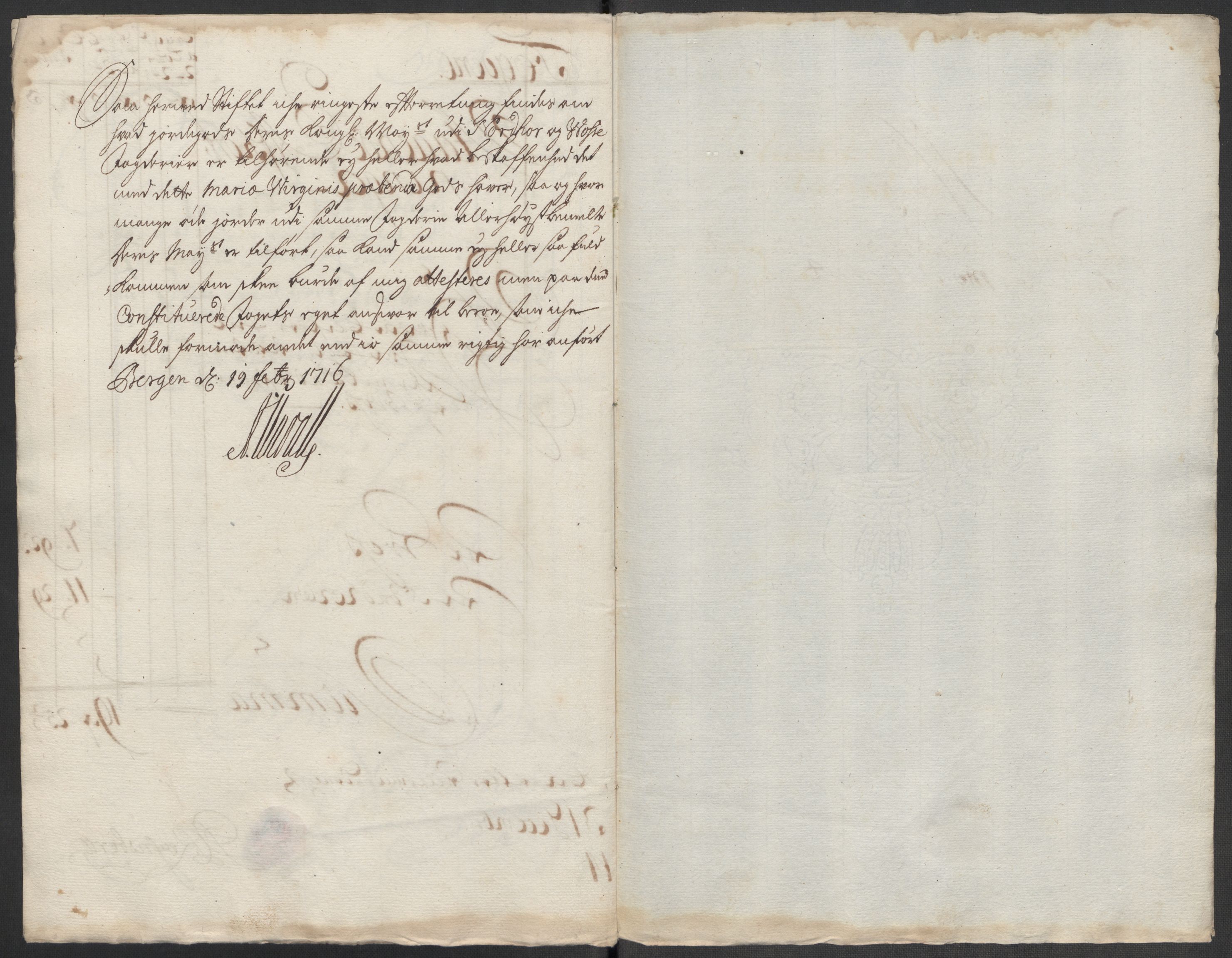 Rentekammeret inntil 1814, Reviderte regnskaper, Fogderegnskap, AV/RA-EA-4092/R51/L3197: Fogderegnskap Nordhordland og Voss, 1714, p. 153