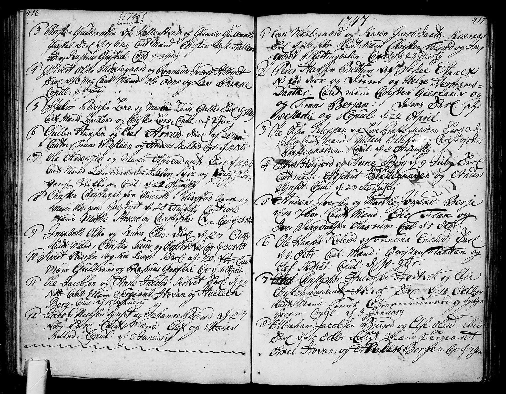 Andebu kirkebøker, AV/SAKO-A-336/F/Fa/L0002: Parish register (official) no. 2, 1733-1802, p. 416-417