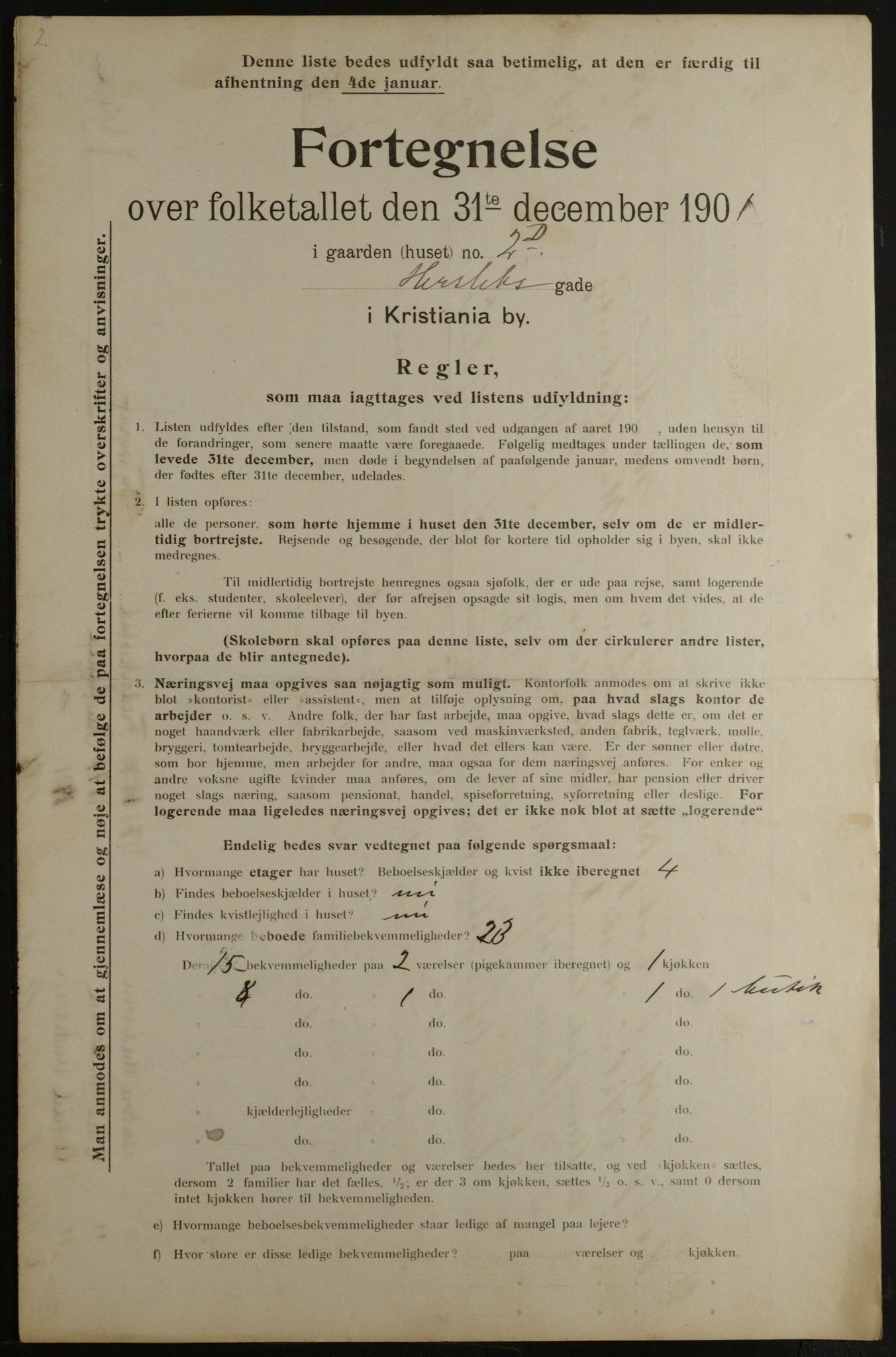 OBA, Municipal Census 1901 for Kristiania, 1901, p. 6193